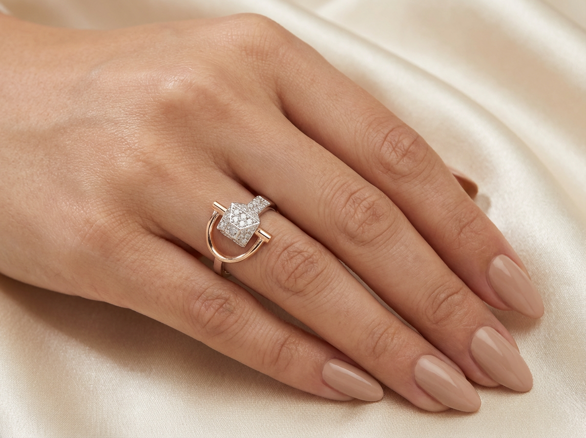 18K White Gold & Diamond Two-Tone Ring (0.62ct)