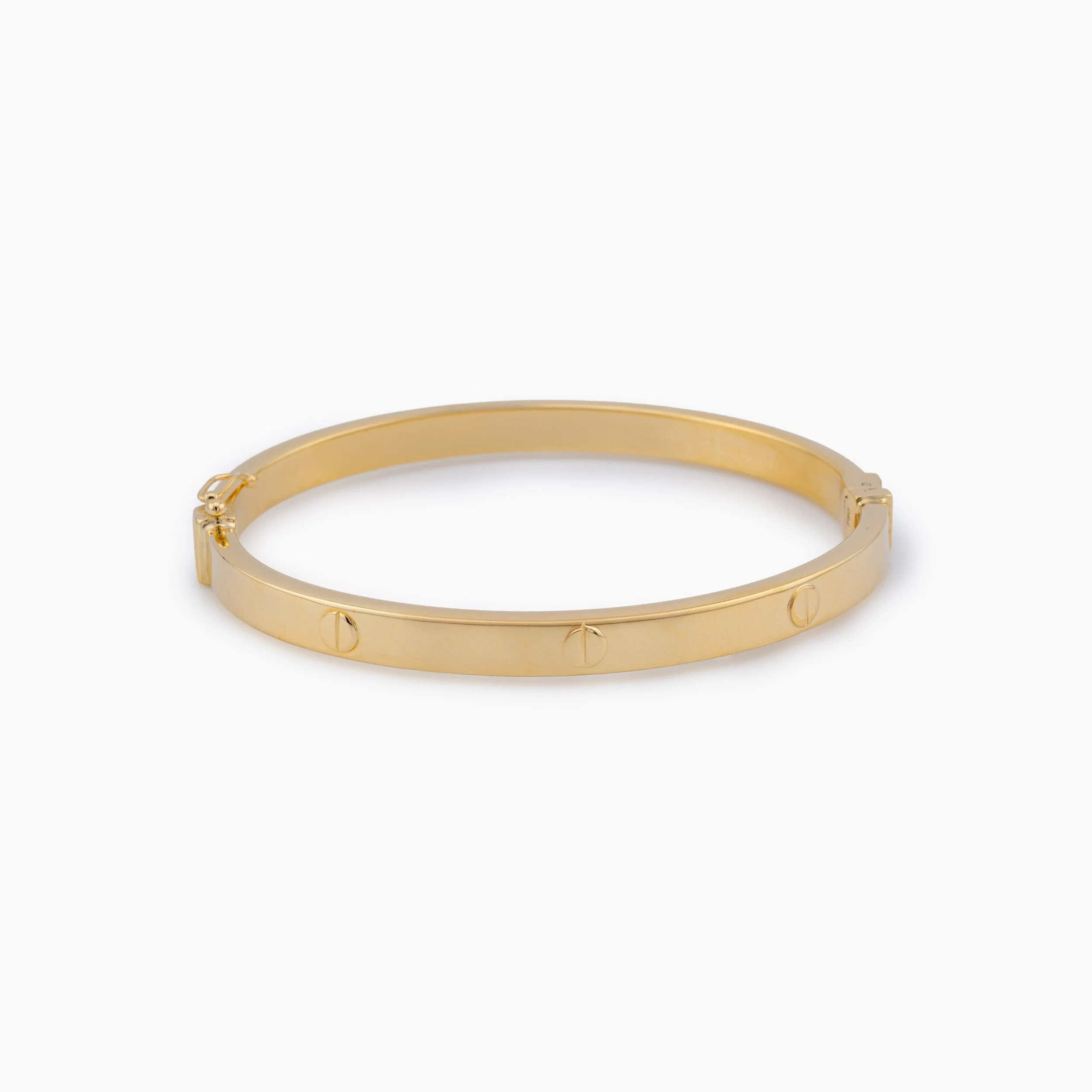 18K Yellow Gold Cartier Inspired 'Love' Bangle (10.45g)
