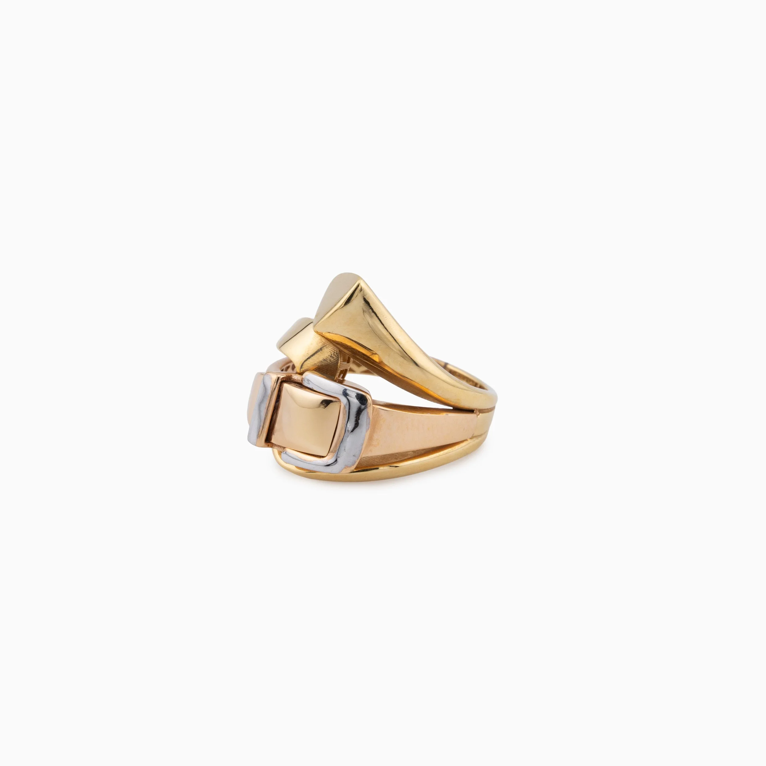 18K Yellow Gold Belt Ring (5.85g)