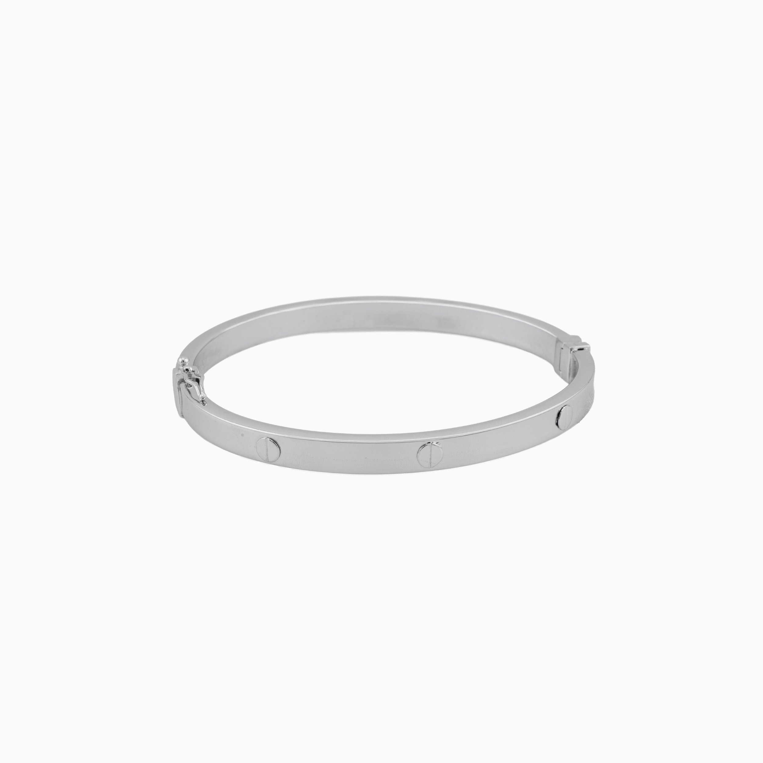 18K White Gold Cartier Inspired 'Love' Bangle (10.92g)