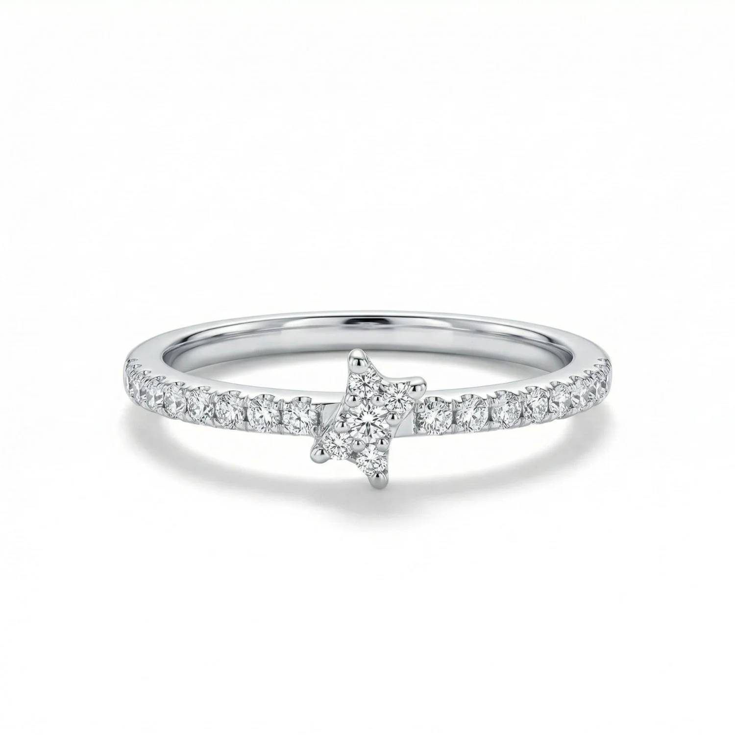 18K White Gold & Diamond Ring (0.26ct) (2.48g)