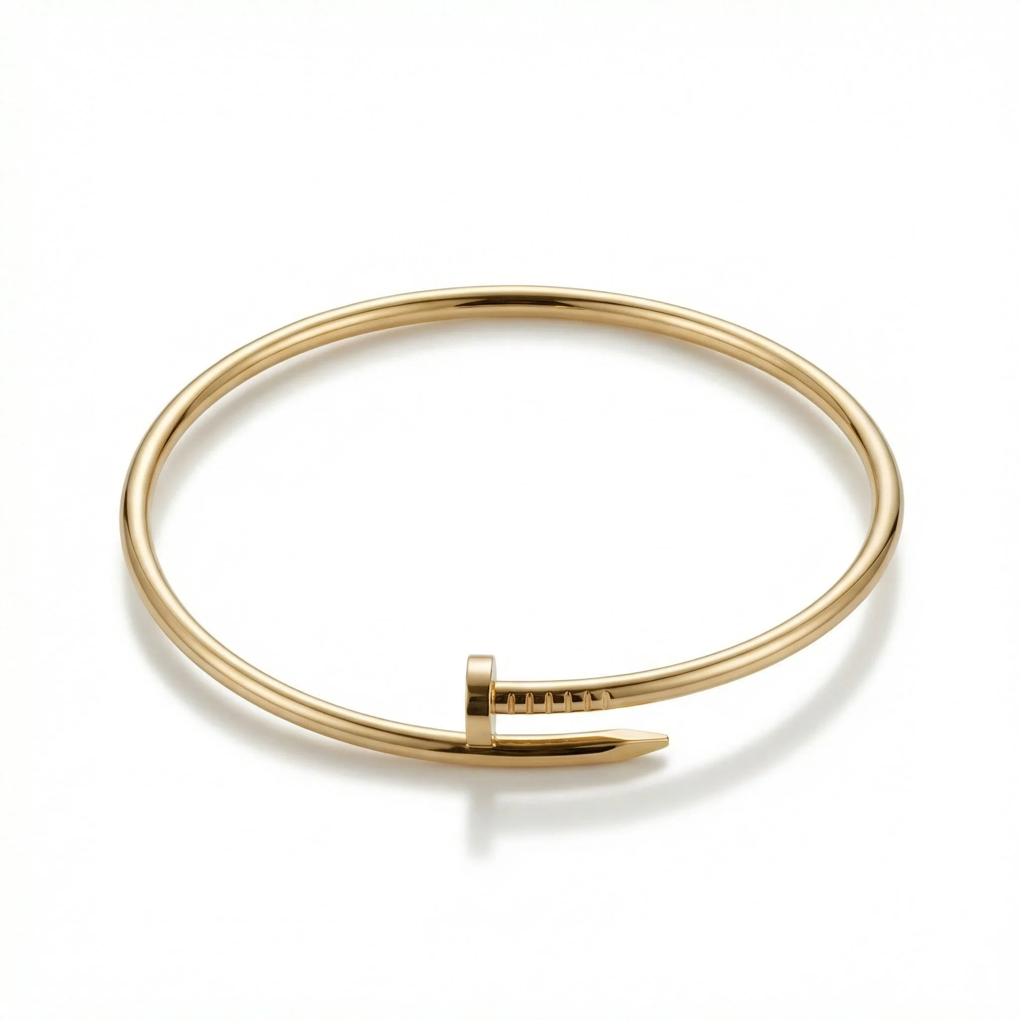 18K Yellow Gold Cartier Inspired Nail Choker (19.18g)