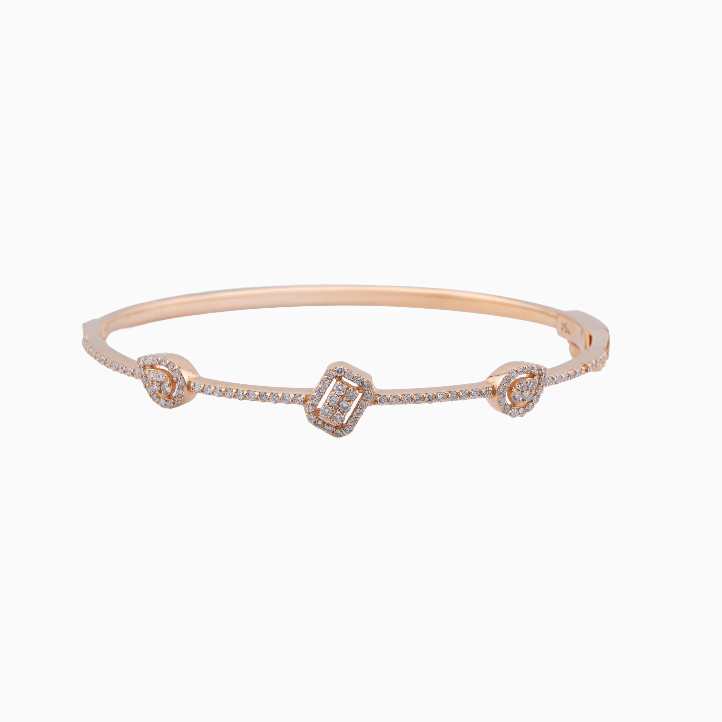 18K Rose Gold & Diamond Bangle (0.78ct)