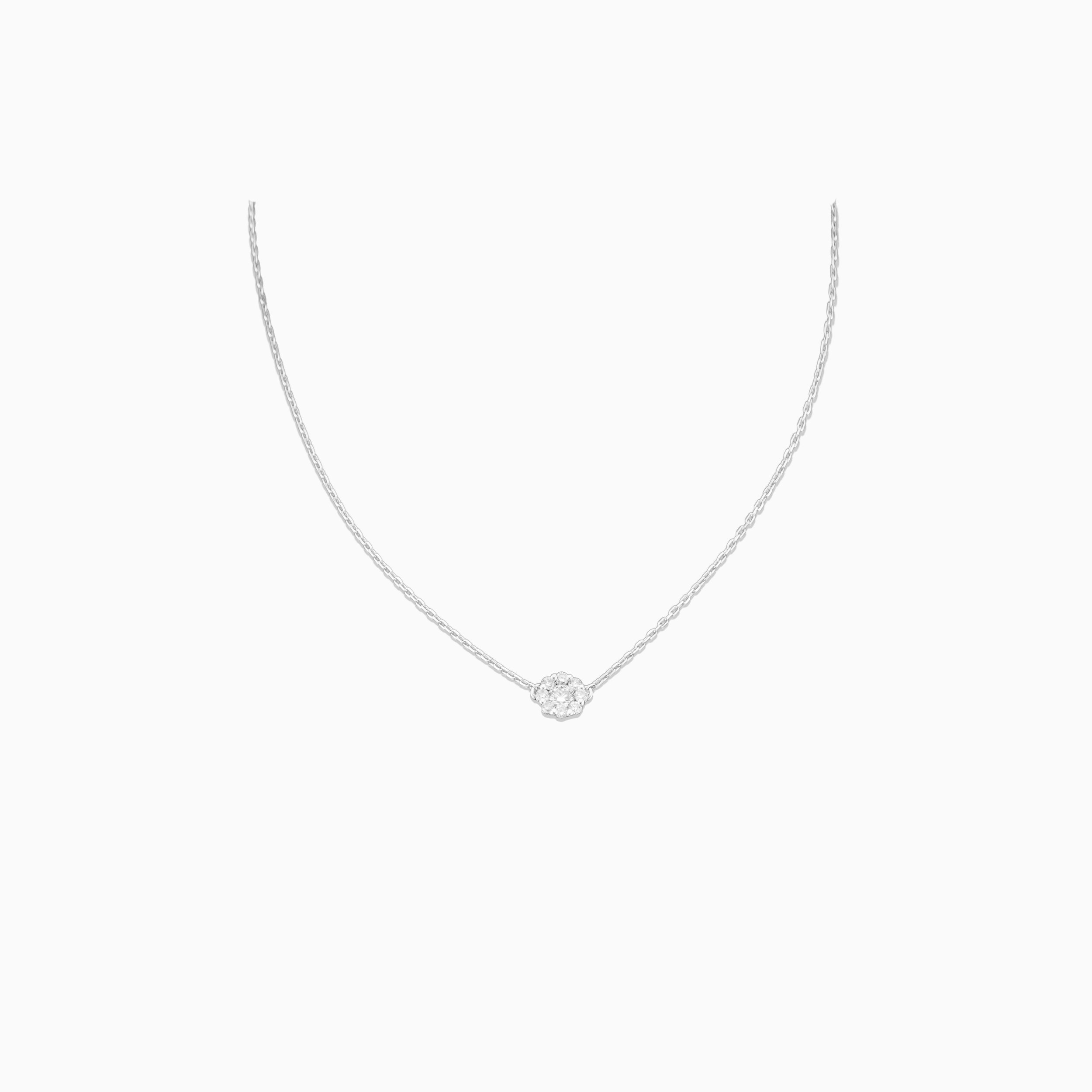 18K White Gold & Diamond Floating Pendant (0.34ct)