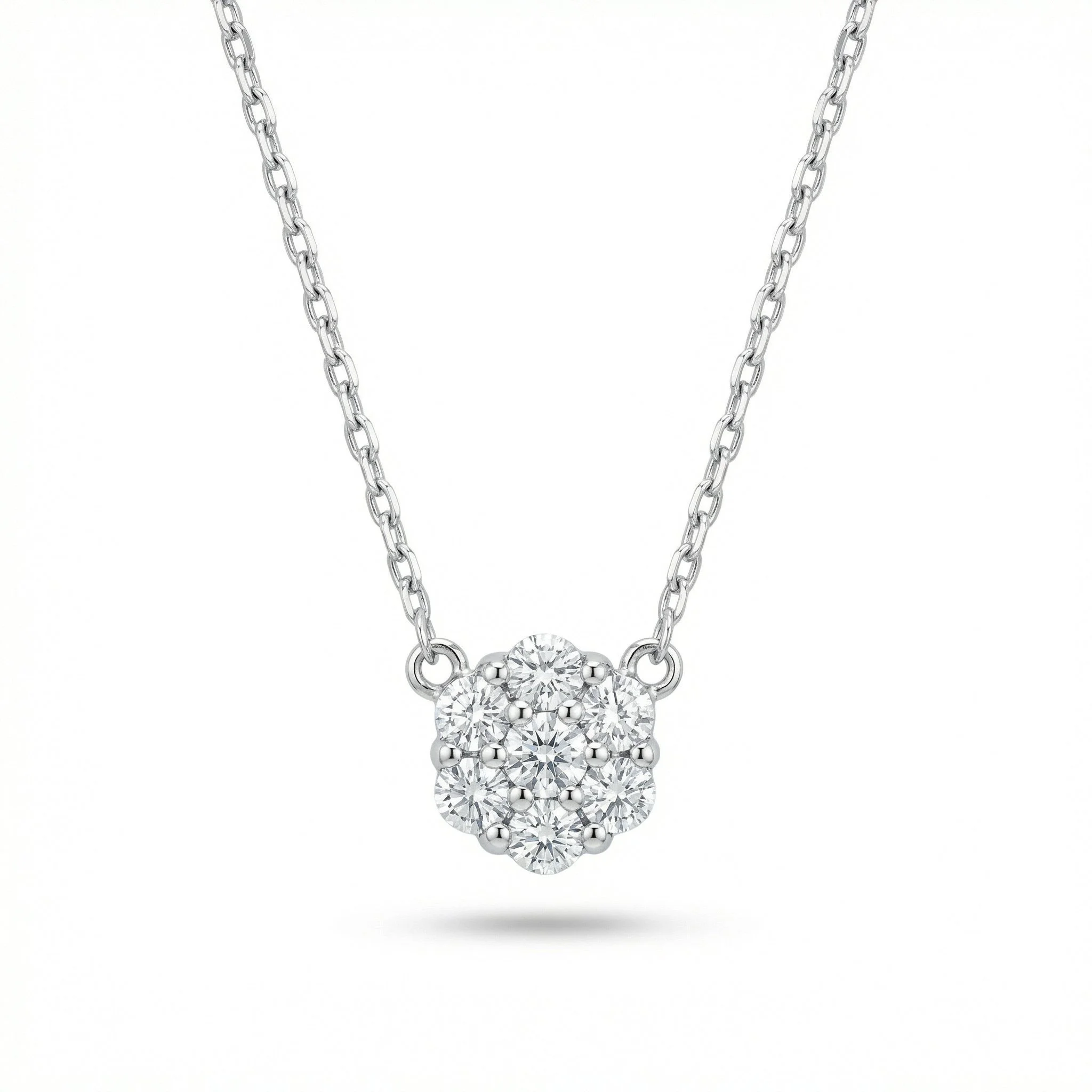 18K White Gold & Diamond Floating Pendant (0.34ct) (2.03g)