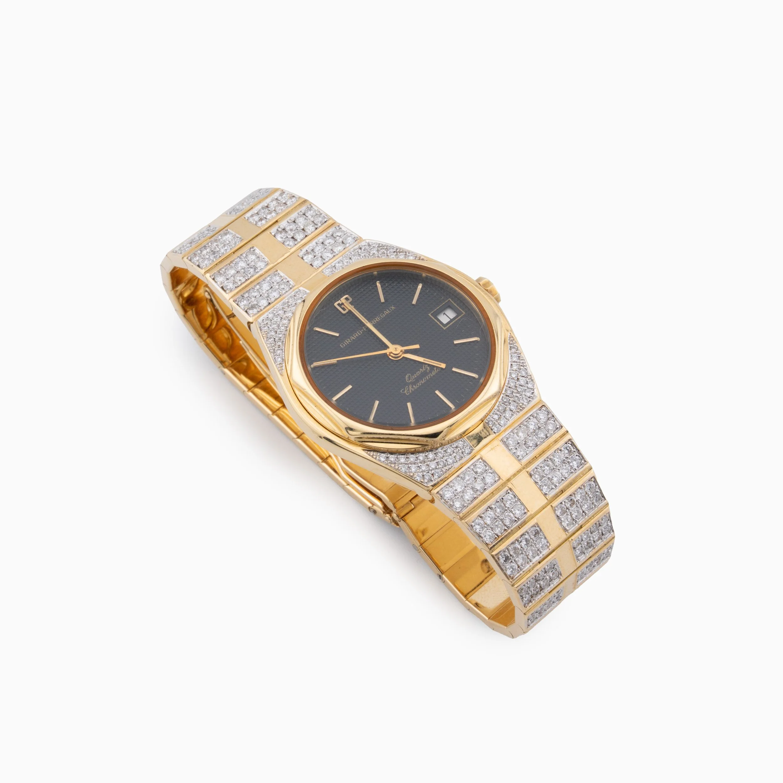 18K Yellow Gold & Diamond Girard-Perregaux Watch (8ct)