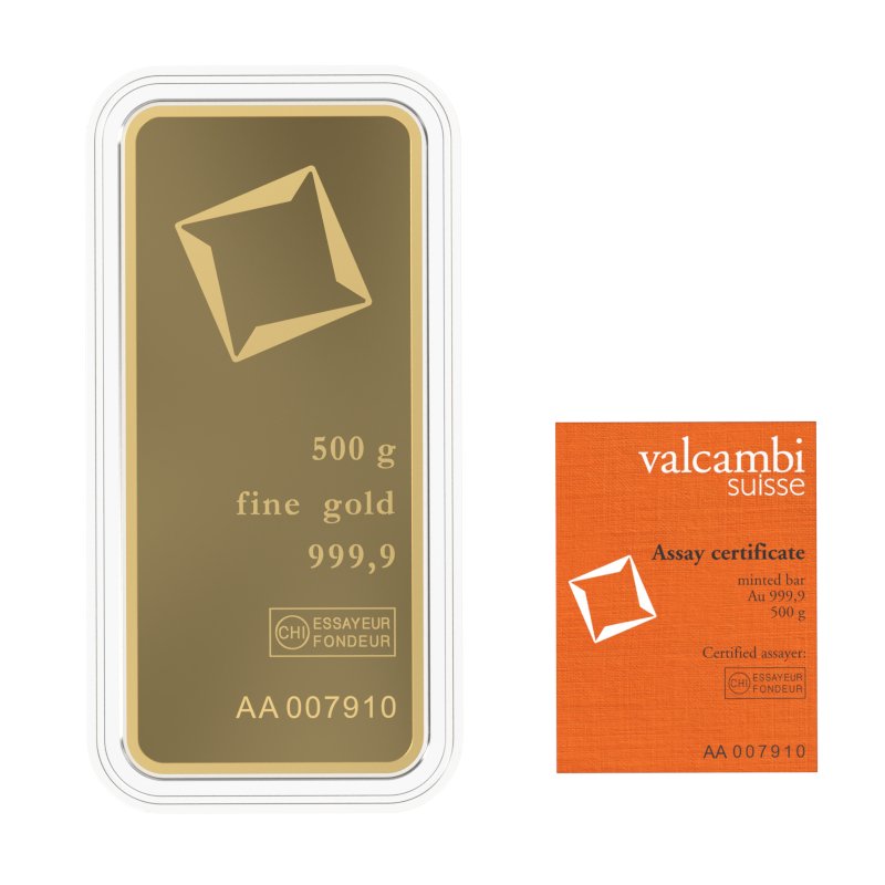 Valcambi Suisse Gold Ounce (500g)