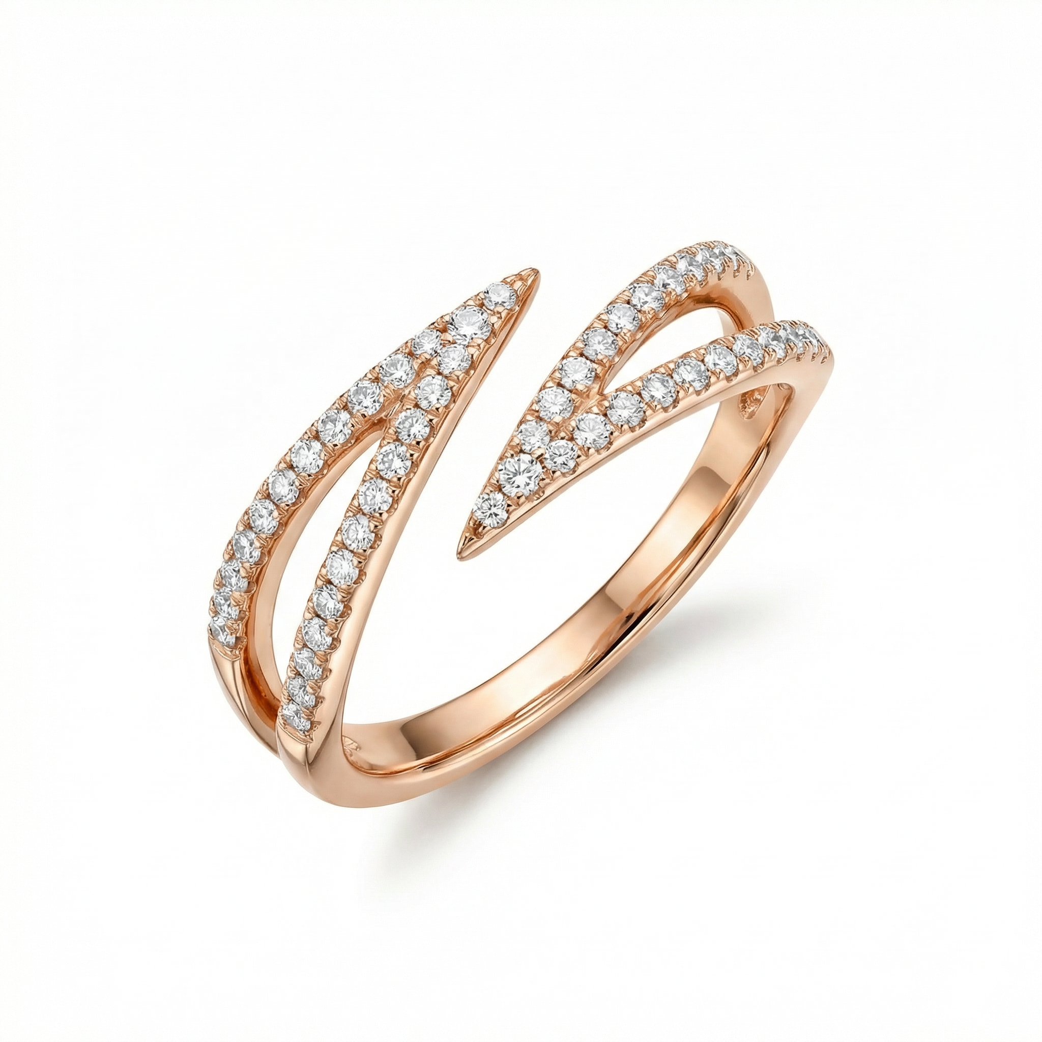 18K Rose Gold & Diamond Ring (0.30ct) (4.30g)