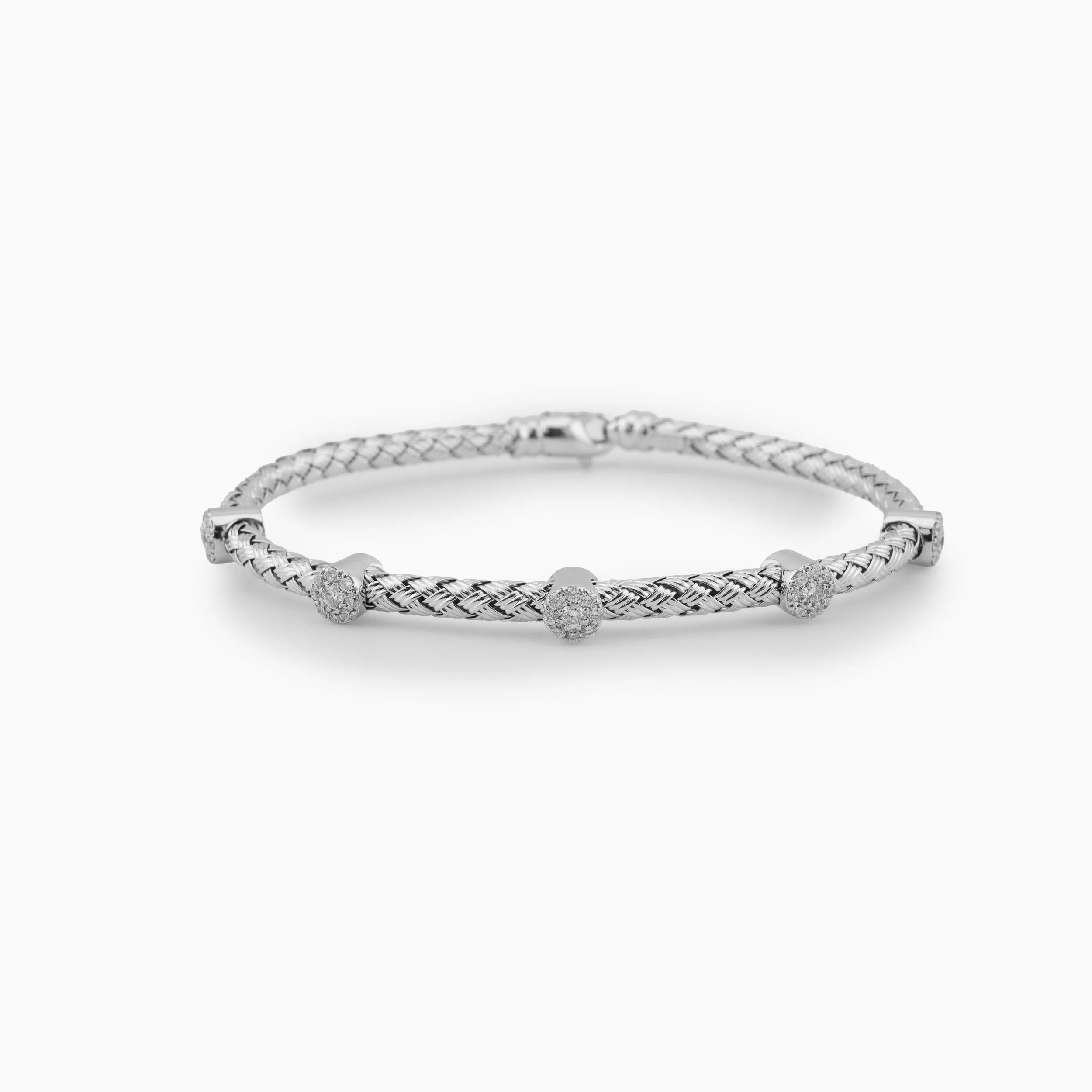 18K White Gold & Diamond Bangle (0.64ct)