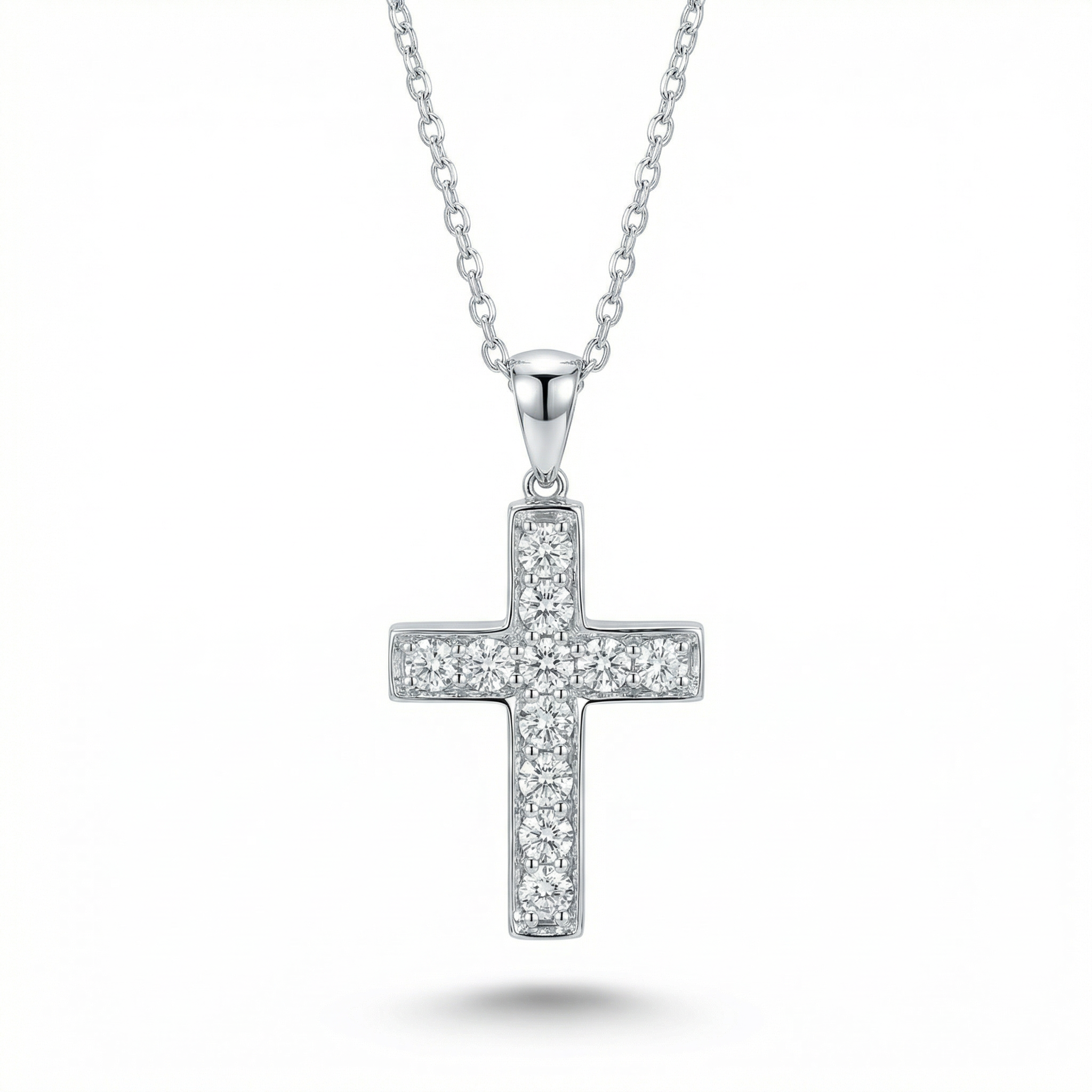 18K White Gold & Diamond Cross Pendant (0.53ct) (4.40g)