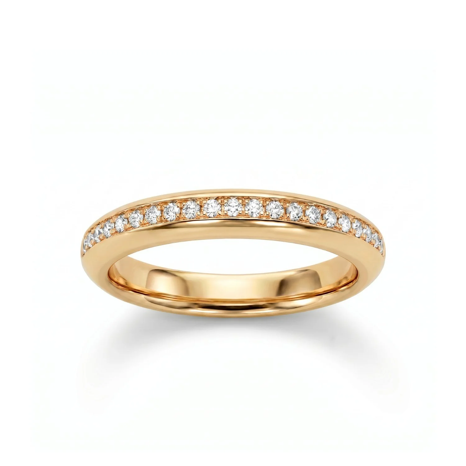 18K Yellow Gold & Diamond Half-Eternity Ring (0.22ct) (2.54g)