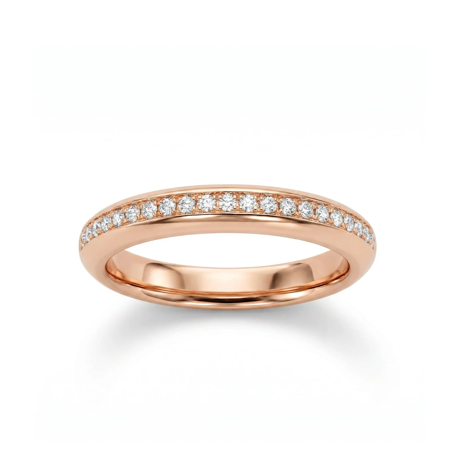 18K Rose Gold & Diamond Half-Eternity Ring (0.22ct) (2.68g)