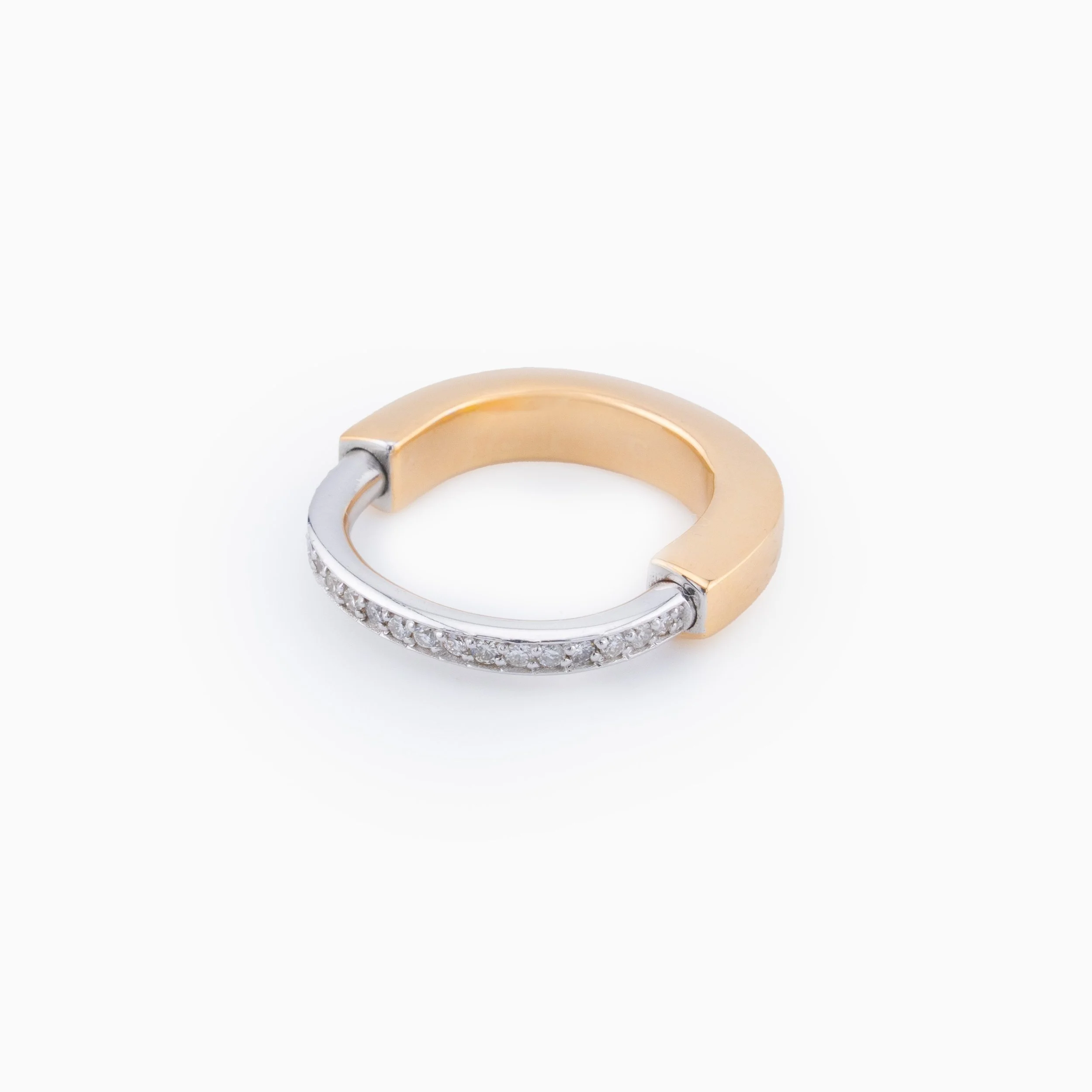 18K Rose Gold & Diamond Tiffany Ring (0.56ct)