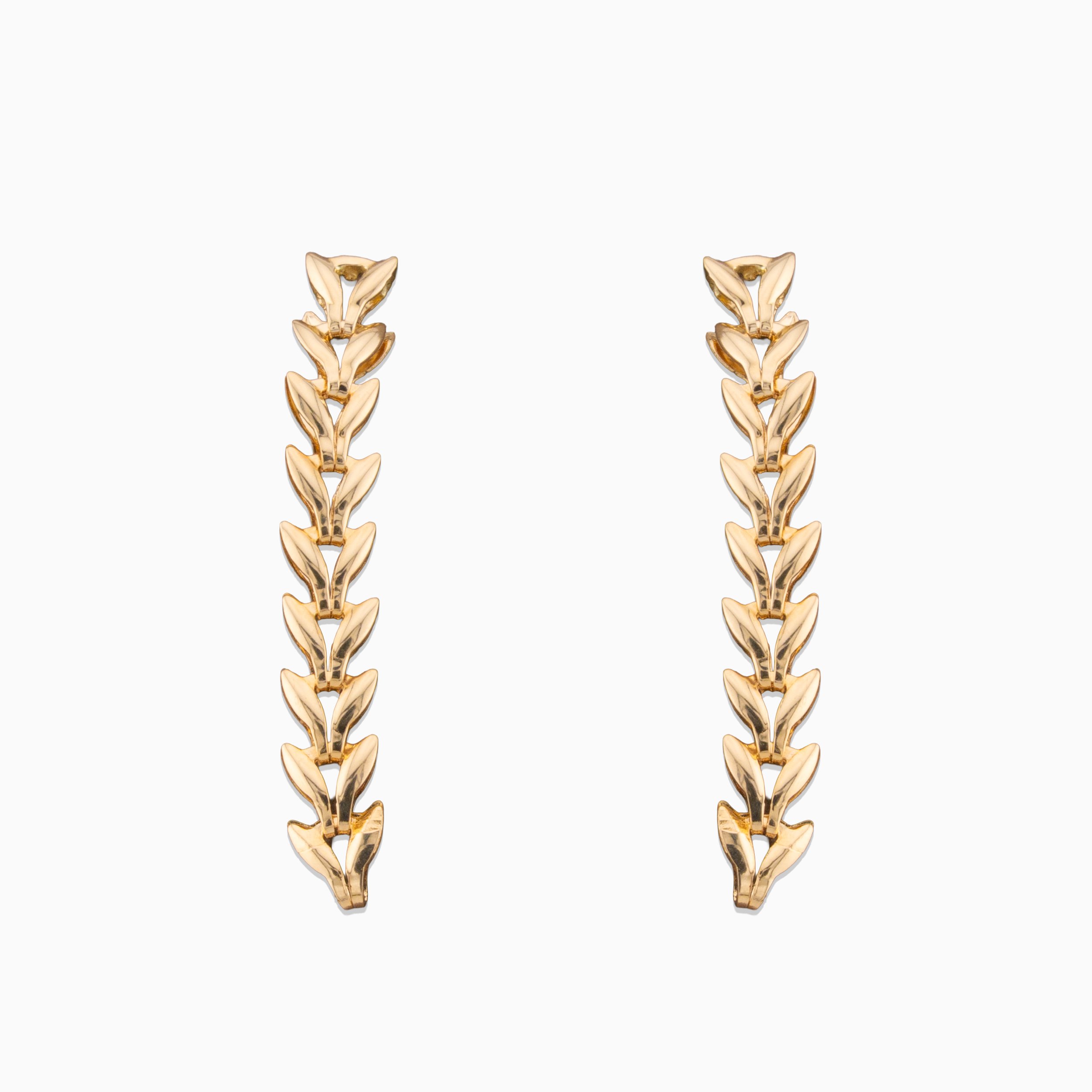 18K Yellow Gold Earrings (1.70g)