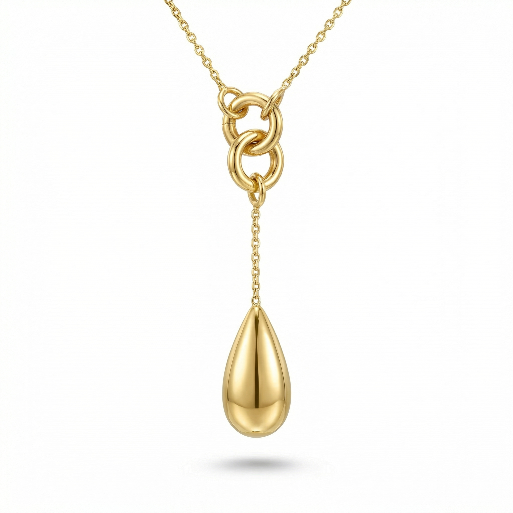 18K Yellow Gold Golden Drop Pendant (4.13g)