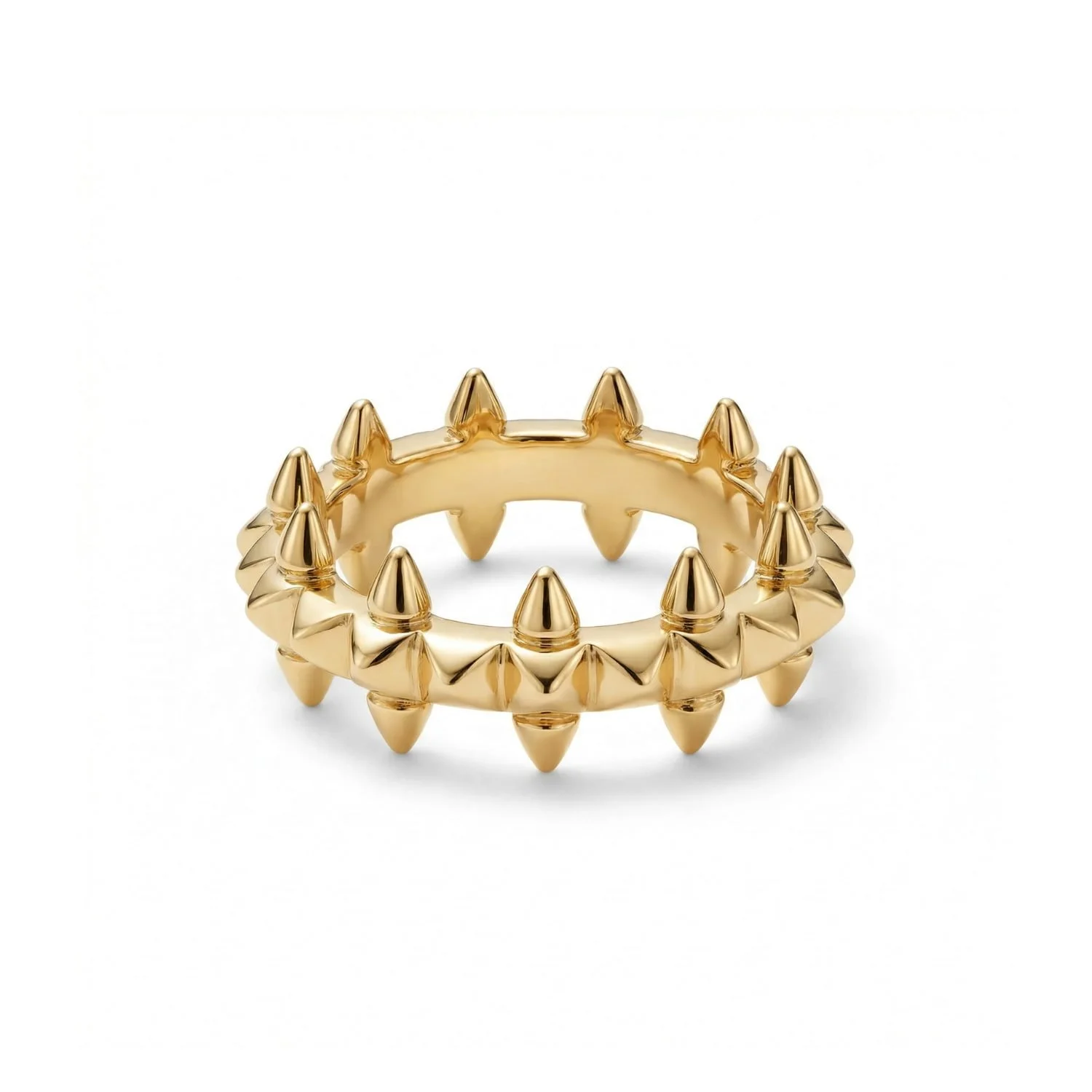 18K Yellow Gold Cartier Inspired 'Spike' Ring (3.28g)