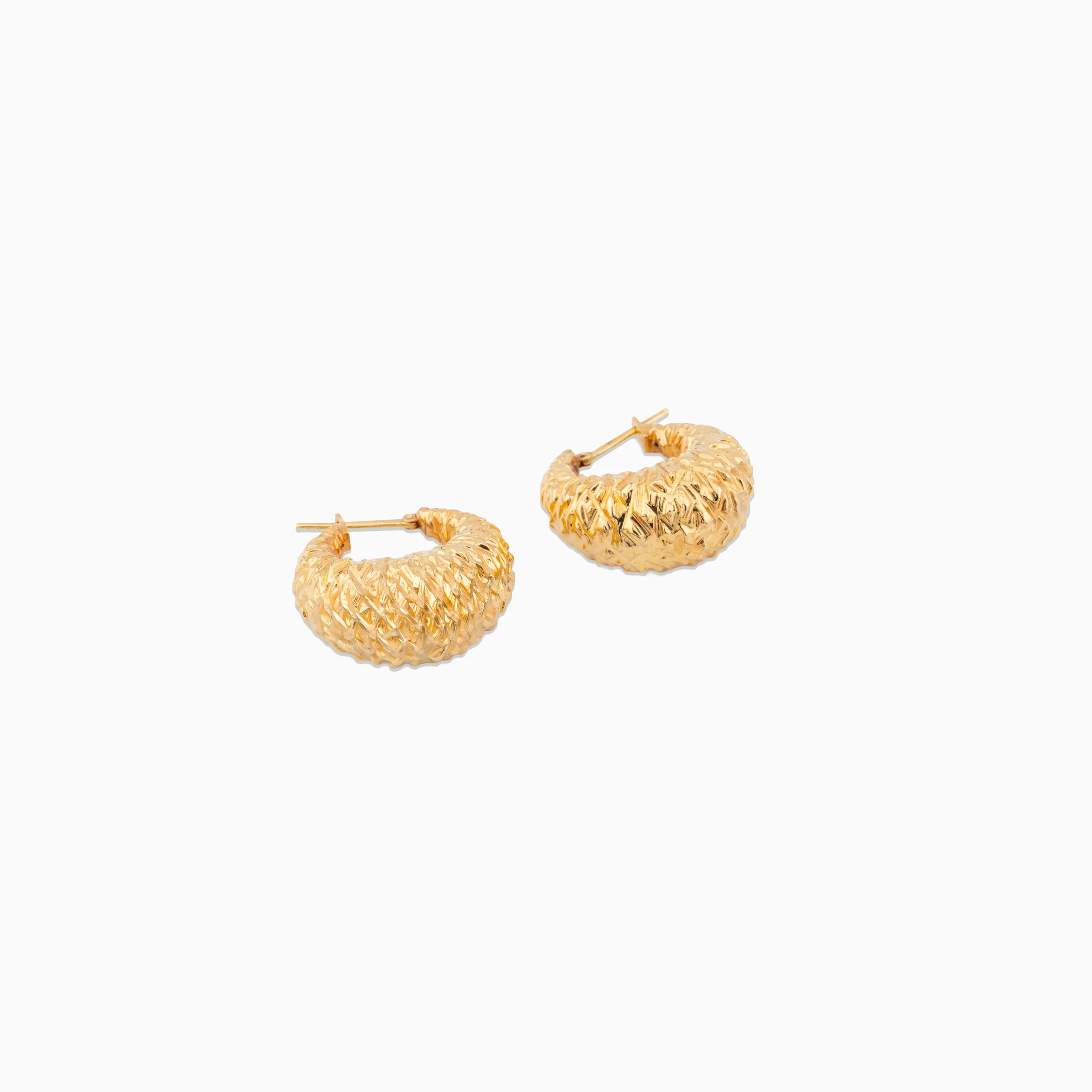 18K Yellow Gold Earrings (6.58g)