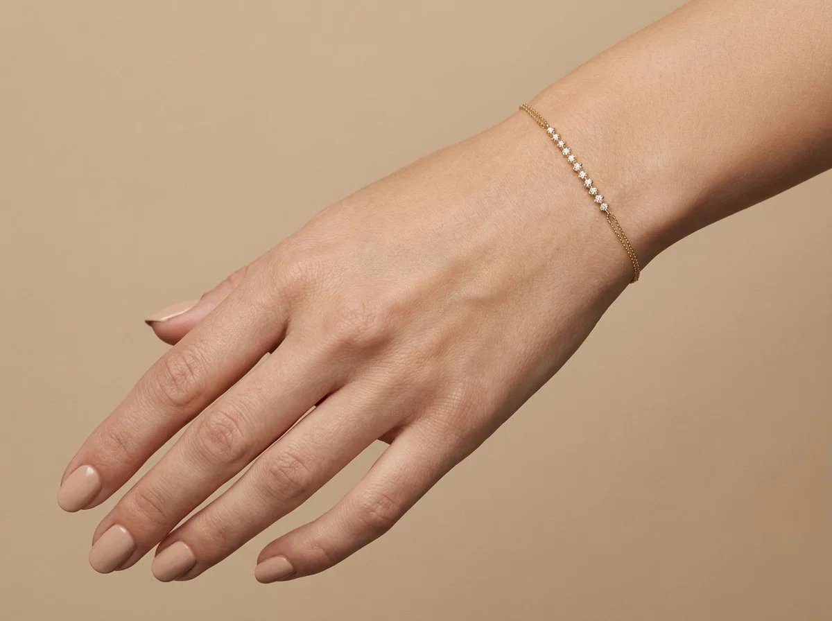 18K Yellow Gold & Diamond Bracelet (0.50ct) (4.22g)