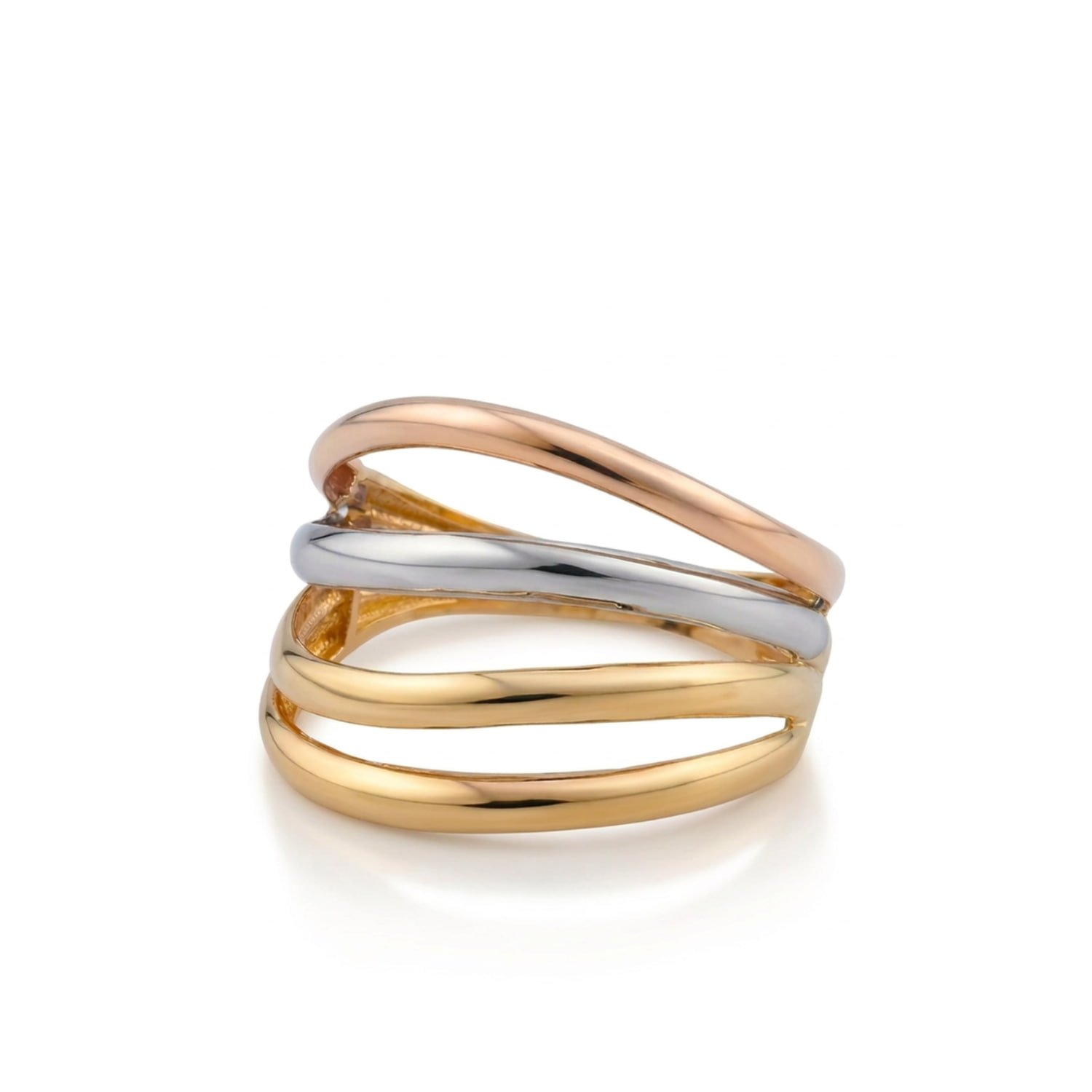 18K Tri-Tone Gold Ring (2.84g)