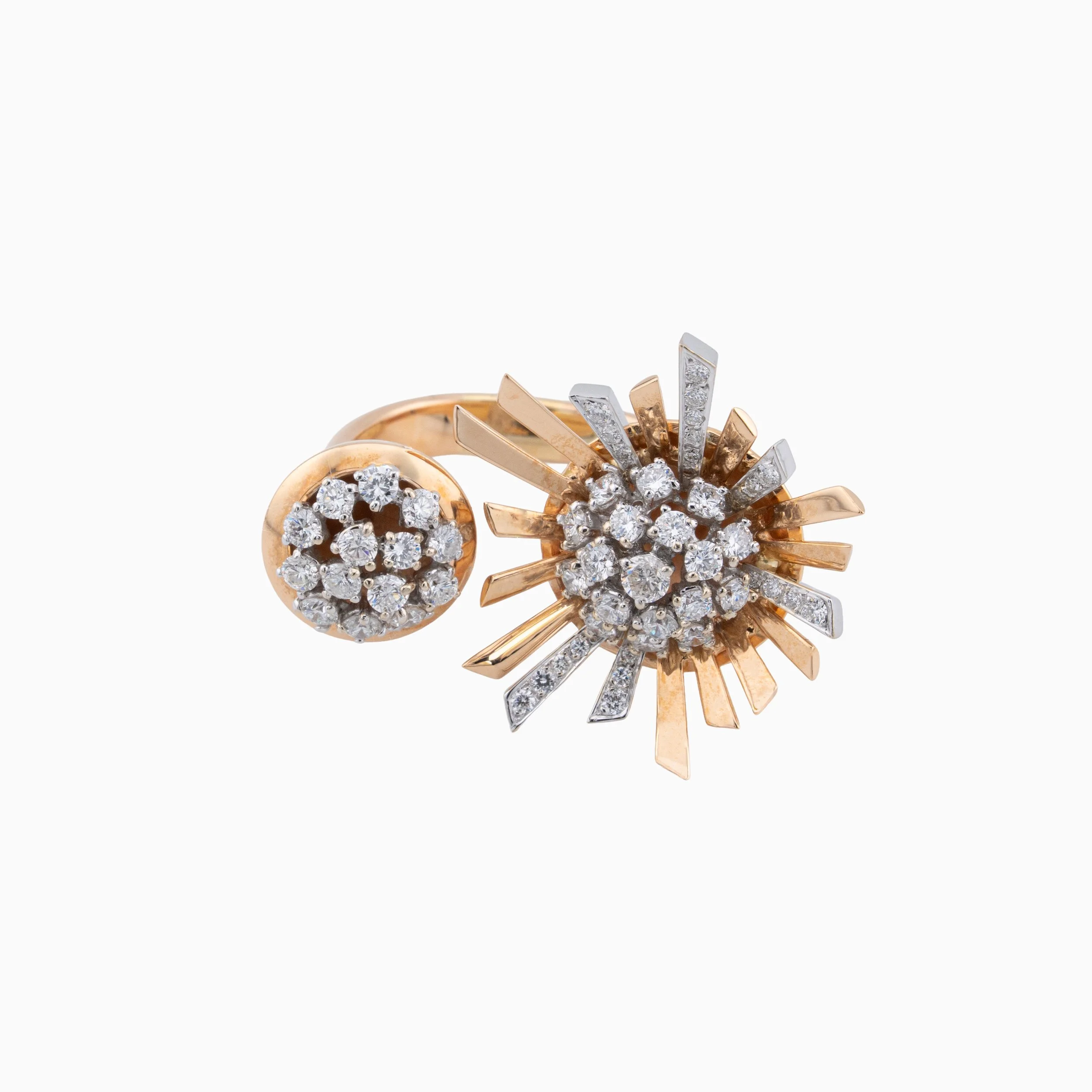 18K Rose Gold & Diamond Ring (2ct)