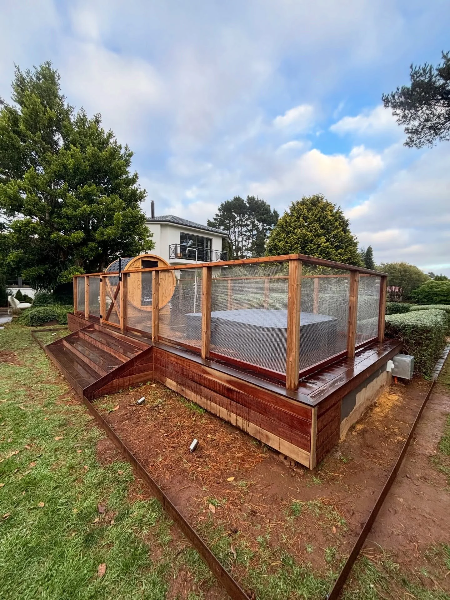 Wellness retreat deck, Sauna + spa in Robertson