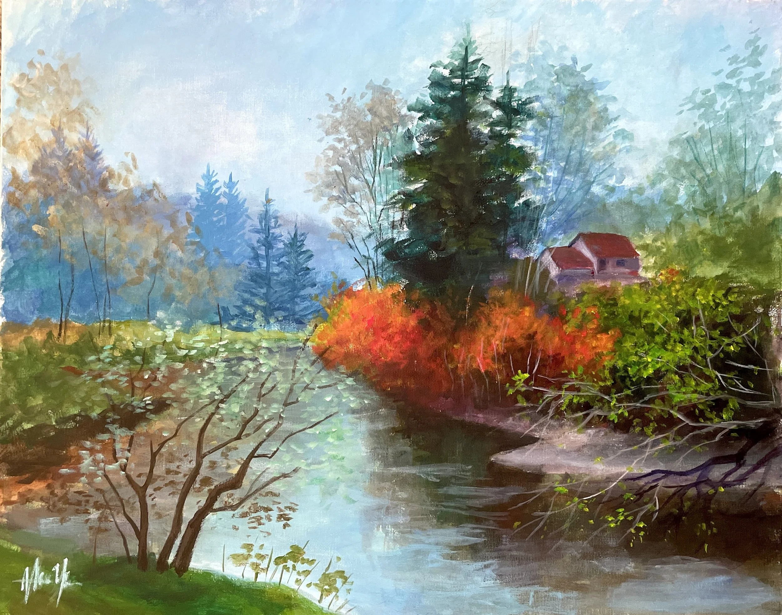 Flowing River_Acrylic 16x20in.jpg