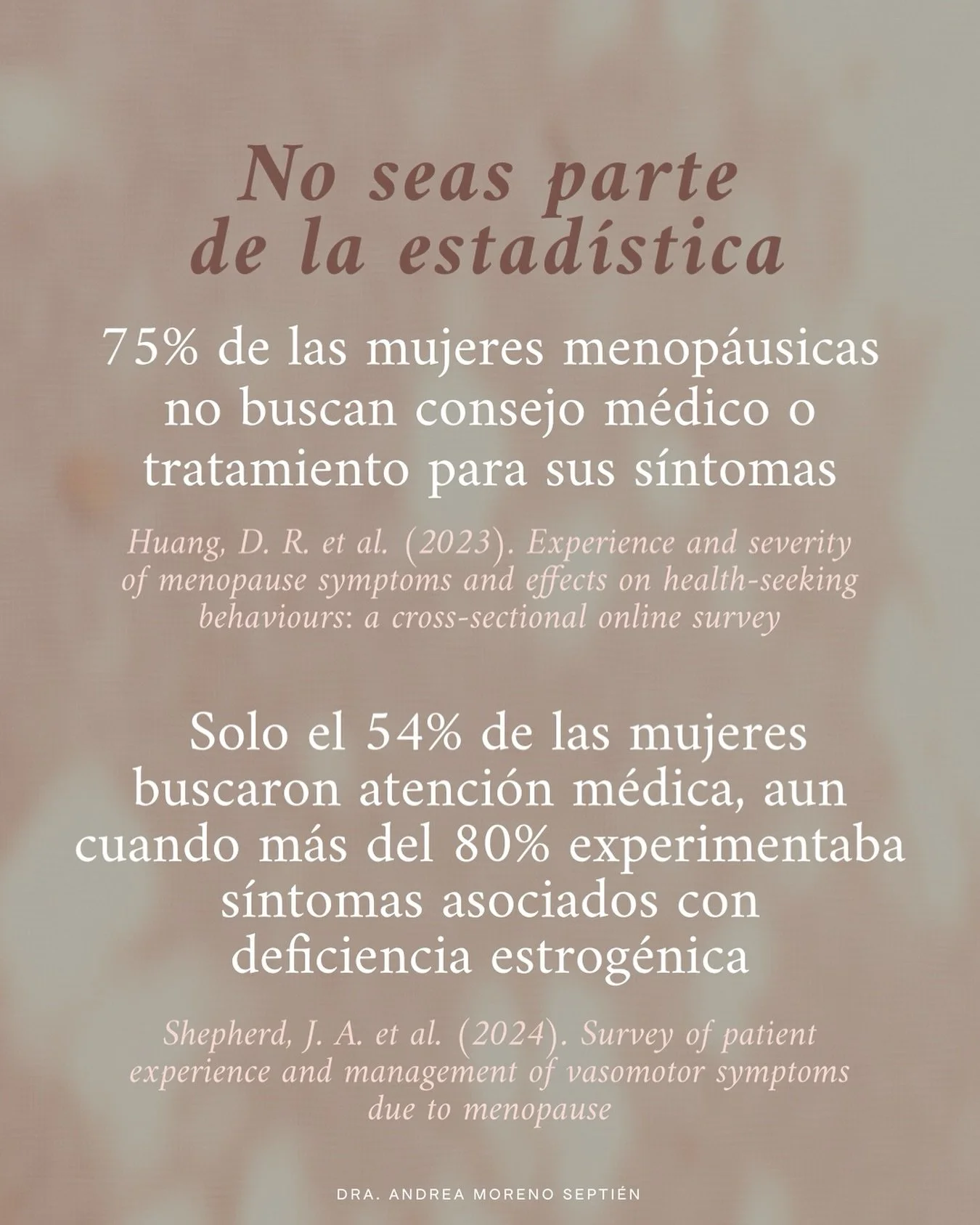 Las quiero invitar a que no formen parte de la estad&iacute;stica por miedo a pedir ayuda, aqu&iacute; estoy para ustedes. ✨

#WomenWhoInvestInHealth #wellness