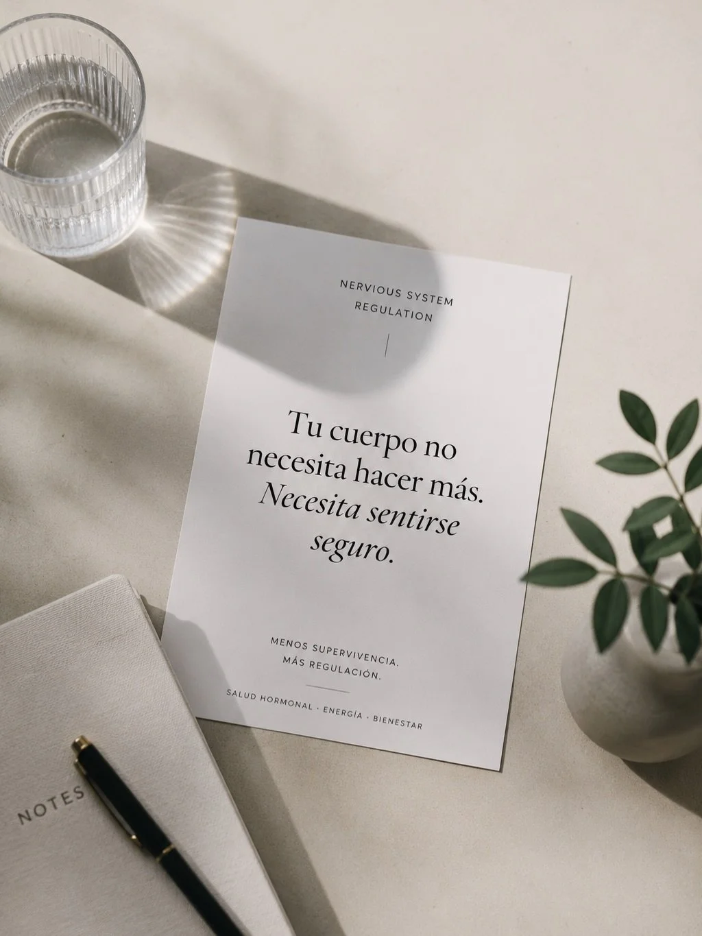 Hoy quiero compartirles un friendly reminder:

Cada vez veo m&aacute;s pacientes cansadas del wellness extremo y de sentir que sanar significa hacer m&aacute;s, controlar m&aacute;s y exigirse m&aacute;s. 

Por suerte, ese no es mi enfoque. Me emocio