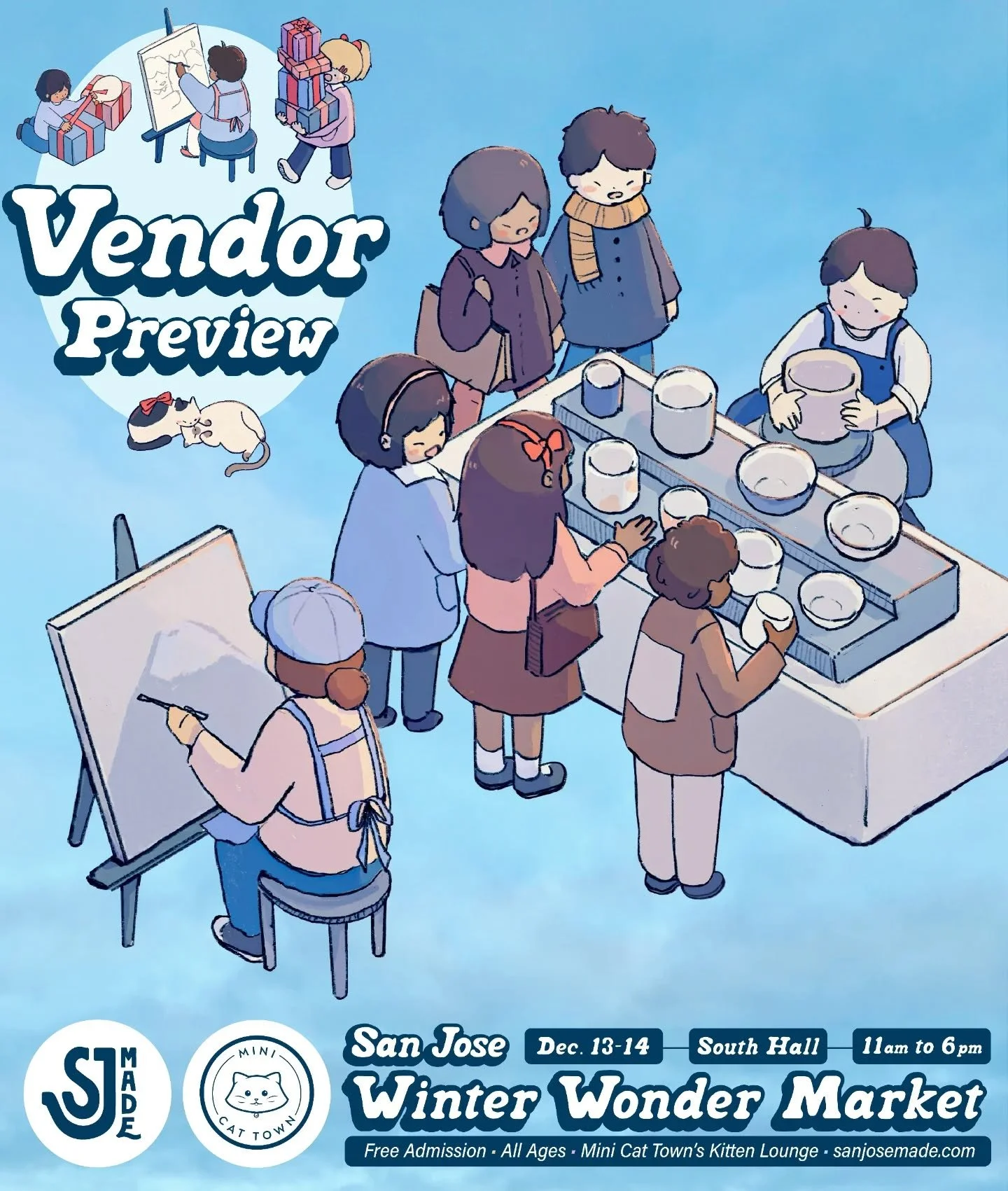 ☃️ Our 4th vendor preview for our final big event of the year: San Jos&eacute; Winter Wonder Market 2025. Happening on this weekend on Saturday, Dec. 13 and Sunday, Dec. 14.

✨ Featuring over 250+ makers, artists, designers, illustrators, crafters, a