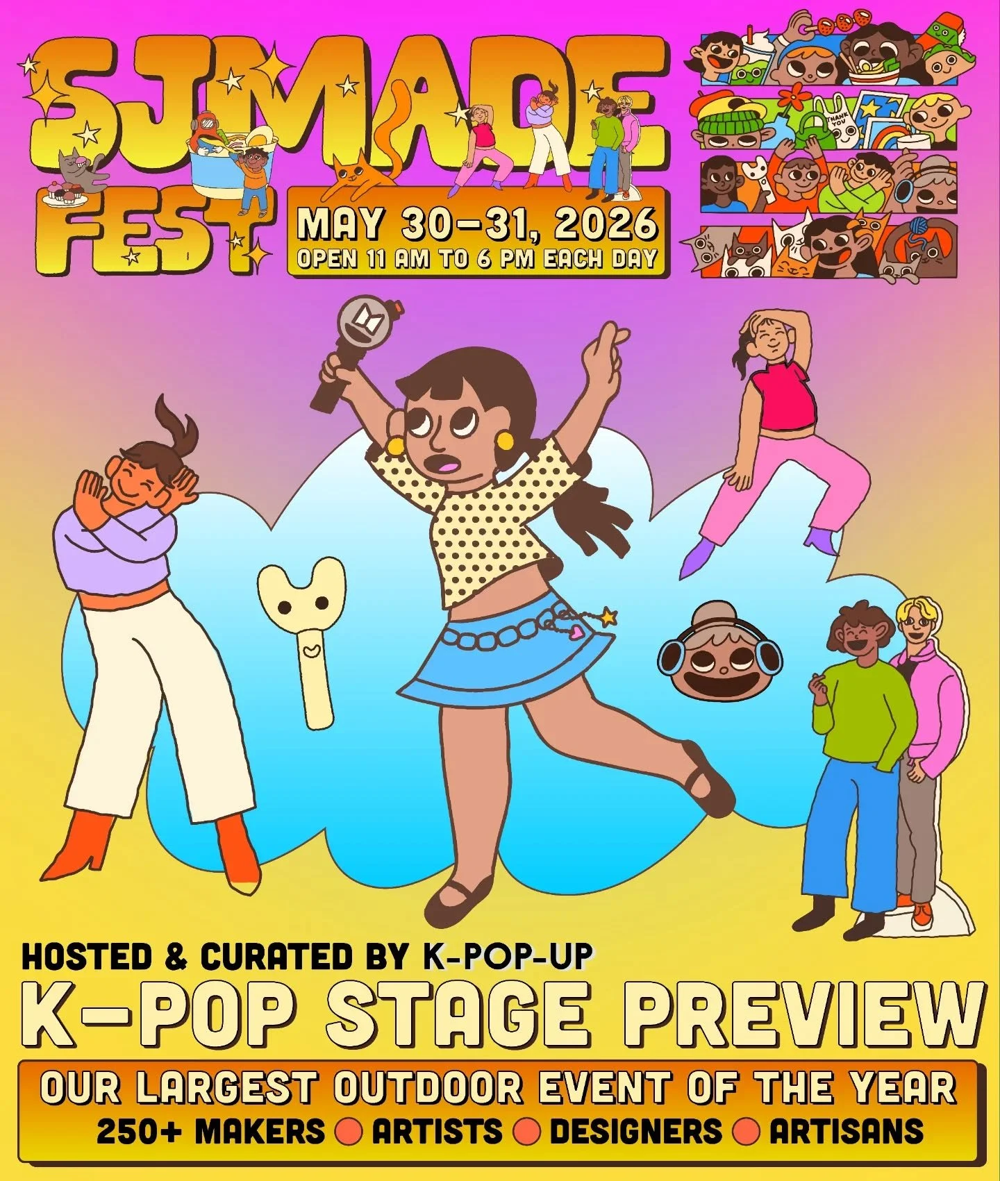 🎉 We&rsquo;re so excited to once again have @kpopupsf hosting and curating our live entertainment K-Pop stage at this year&rsquo;s SJMADE Fest 2026!

🌞 Our biggest outdoor event of the year. Happening on Saturday, May 30 and Sunday, May 31. Located