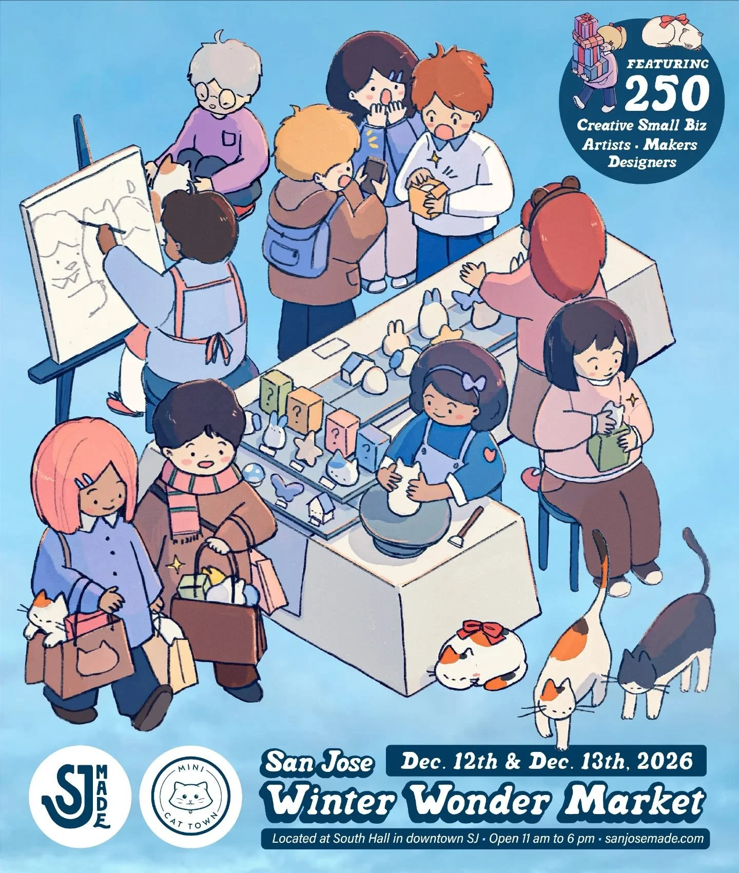 ☃️ Yehup! OK! We&rsquo;ll will be bringing our 4th annual San Jos&eacute; Winter Wonder Market to South Hall in downtown San Jos&eacute; on Dec. 12-13, 2026.

❄️ This is going to be a fun, festive, large-scale event where you can do your last minute 