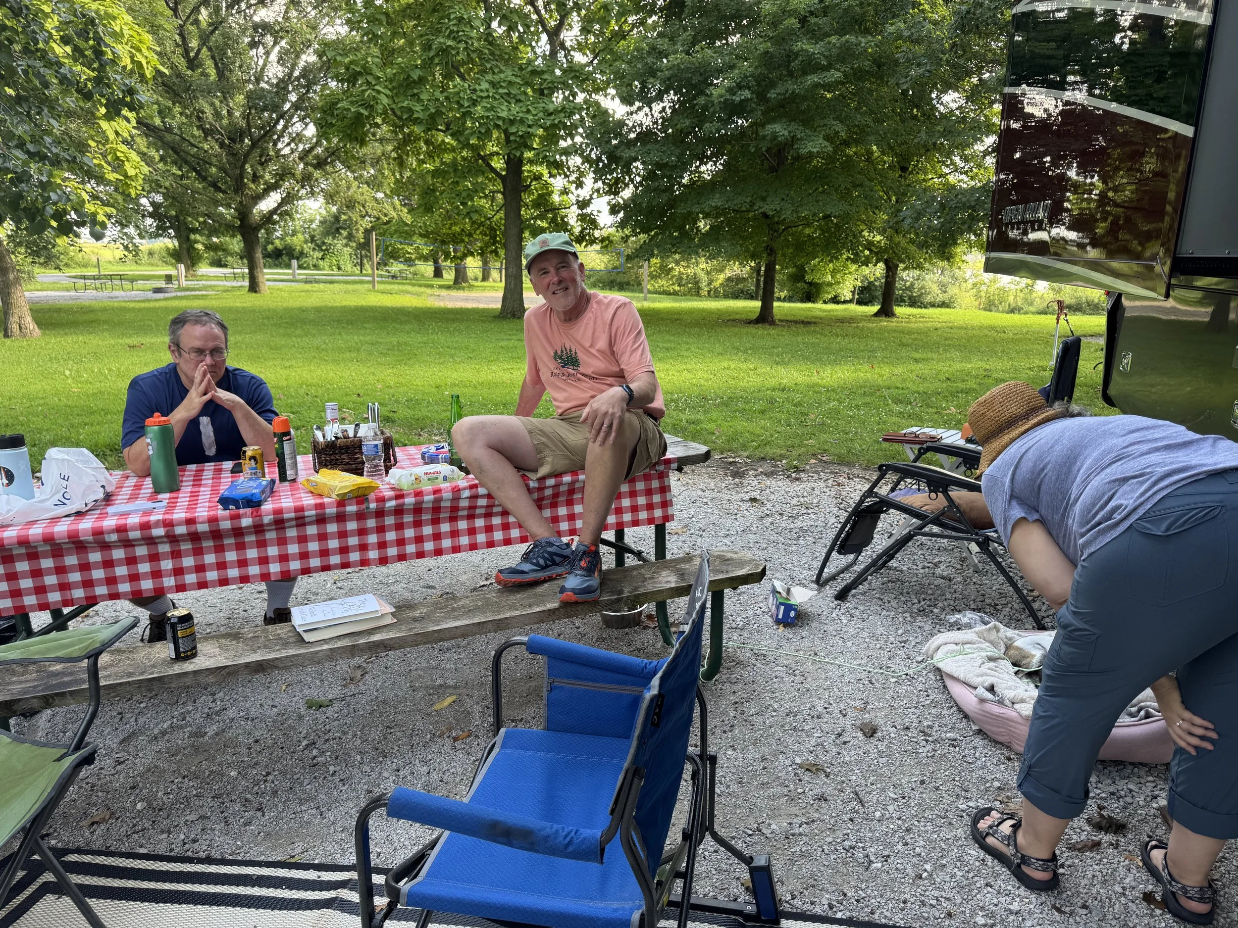 Dave and Tim at picnic table.jpg
