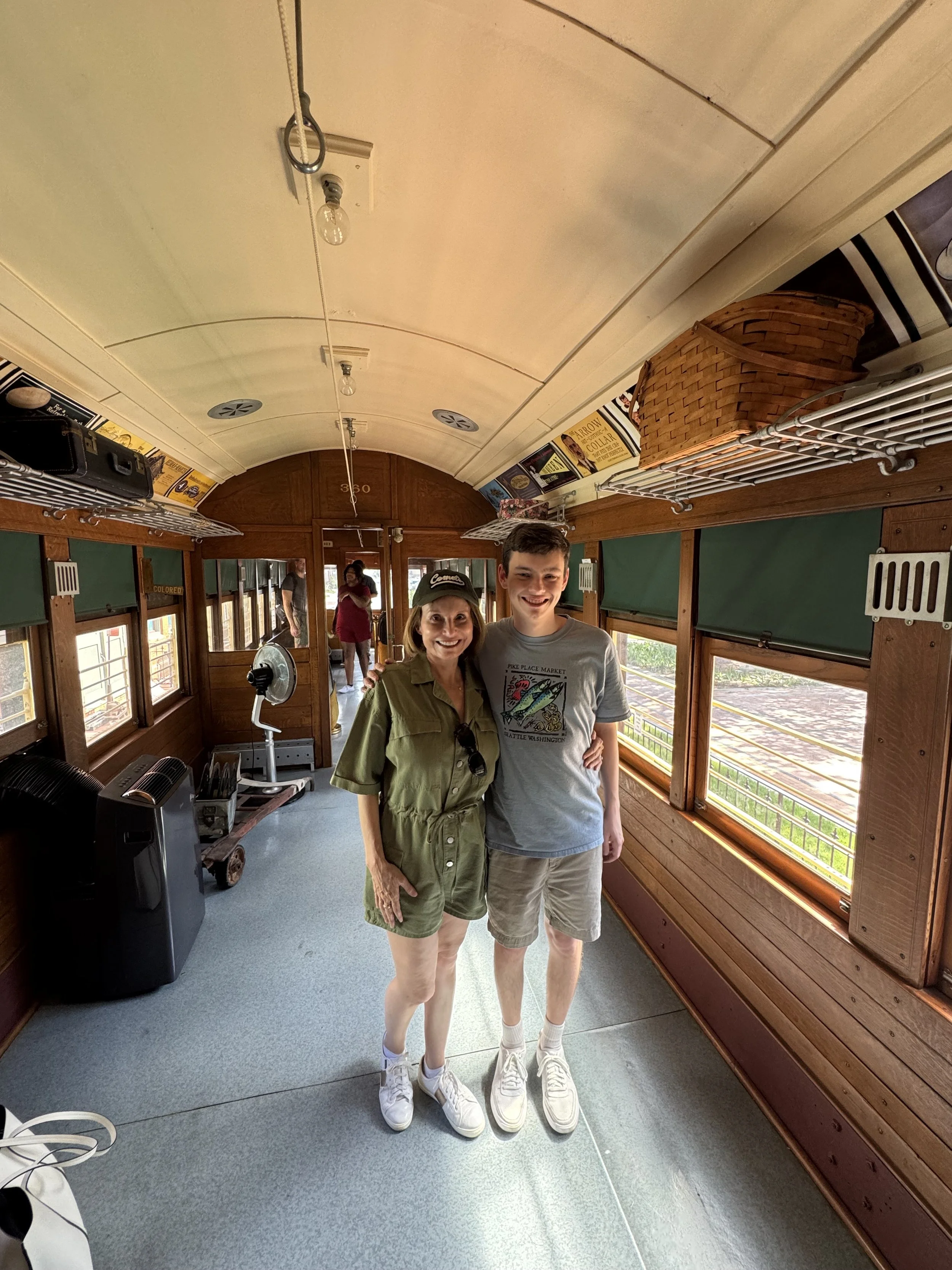 Mom and Matthew inside train.jpg