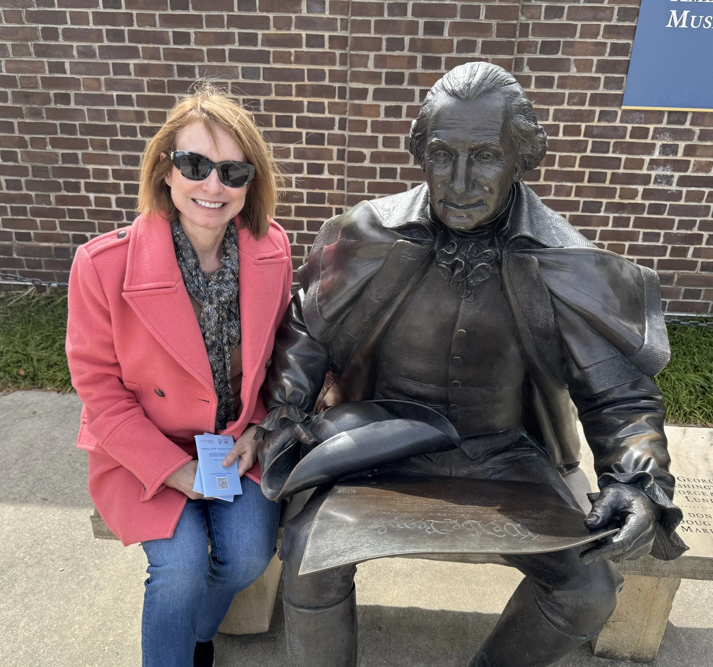 LT with George Wash, on bench.jpeg