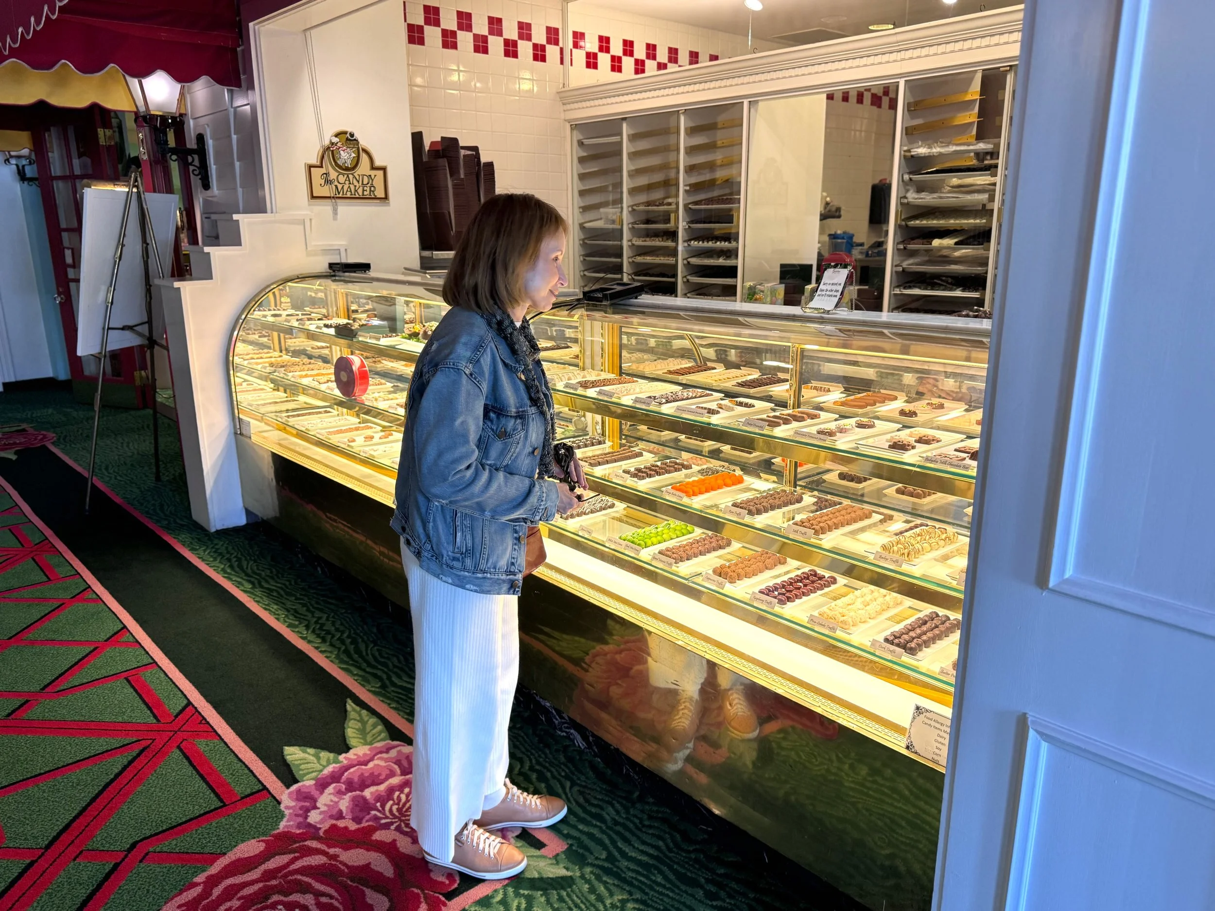 Leanne eyeing choclates.jpeg