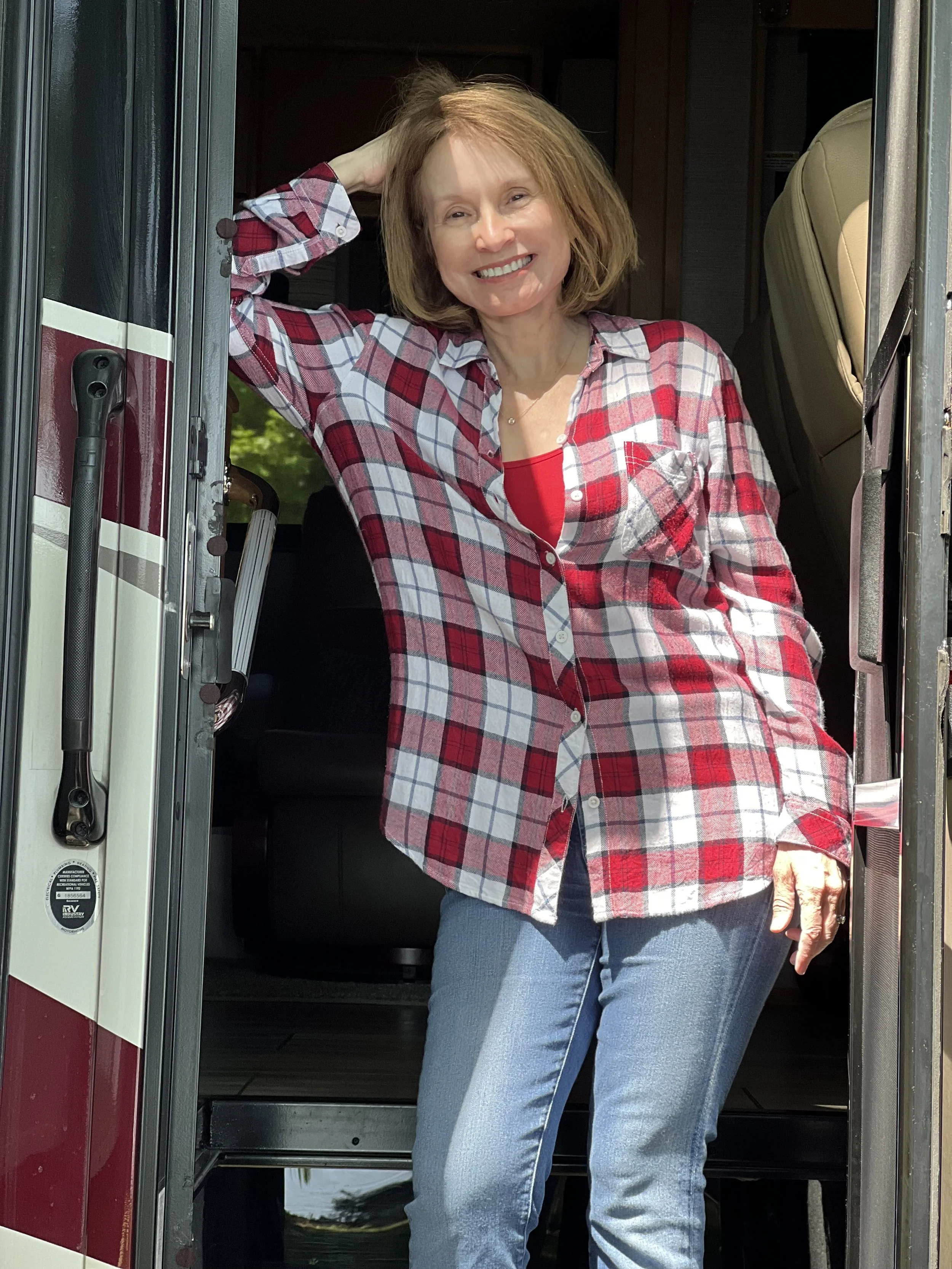 Leanne on steps of RV.jpeg