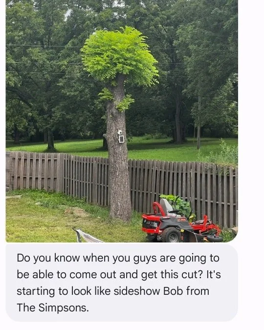 Chopped the top right off.