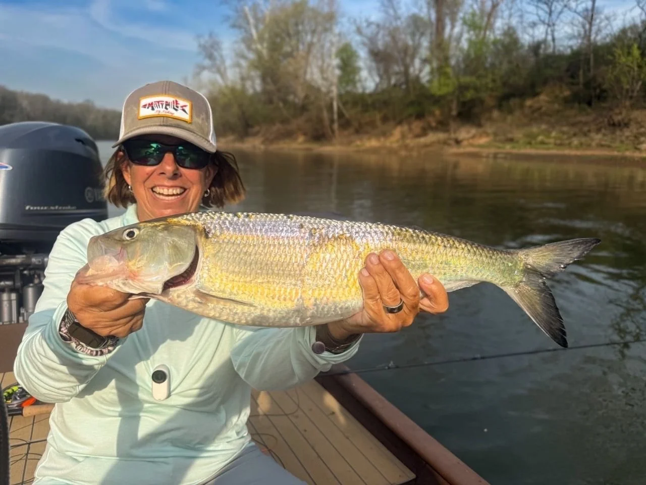 Are you ready for the shad run! CWA membership chair Shannon has gotten an early start! Become a member and join our group messaging app to find a friend to chase those shad!

 Chesapeake Women Anglers is a 501(3)c non-profit women-led club based in 