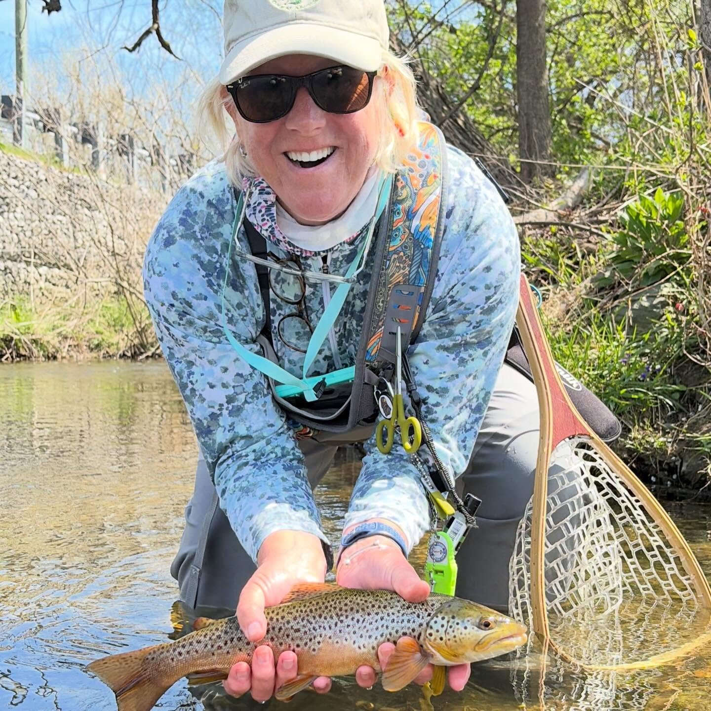 Who gave the best &ldquo;grip and grin&rdquo; this weekend?

All of our anglers caught fish during our Trophy Trout Trip this weekend, and we want to see who you thought had the best fish photo op. 📸

Contestants:
1. Janette with her brown
2. Kim wi