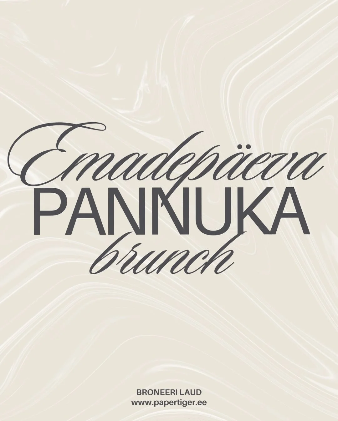 Emadep&auml;eva pannuka brunch tiigris
- 10.05.2026
- 12:00 - 20:00
- Peakoka erimen&uuml;&uuml;

Sel p&uuml;hap&auml;eval t&auml;histame tiigris emadep&auml;eva. V&otilde;ta mamps kaasa ja tule brunchi men&uuml;&uuml;d nautima. 

Broneeril laud &mda