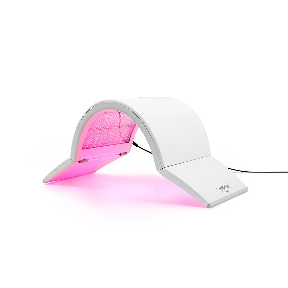 Professional LightStim LED Light Therapy Device used to treat lots of skin concerns including fine lines, wrinkles, acne, promote overall skin health 