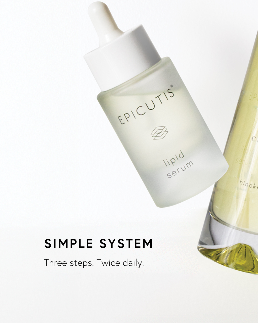 Epicutis simple skincare system, EWG verified clean bio-tech luxury skincare for all skin types