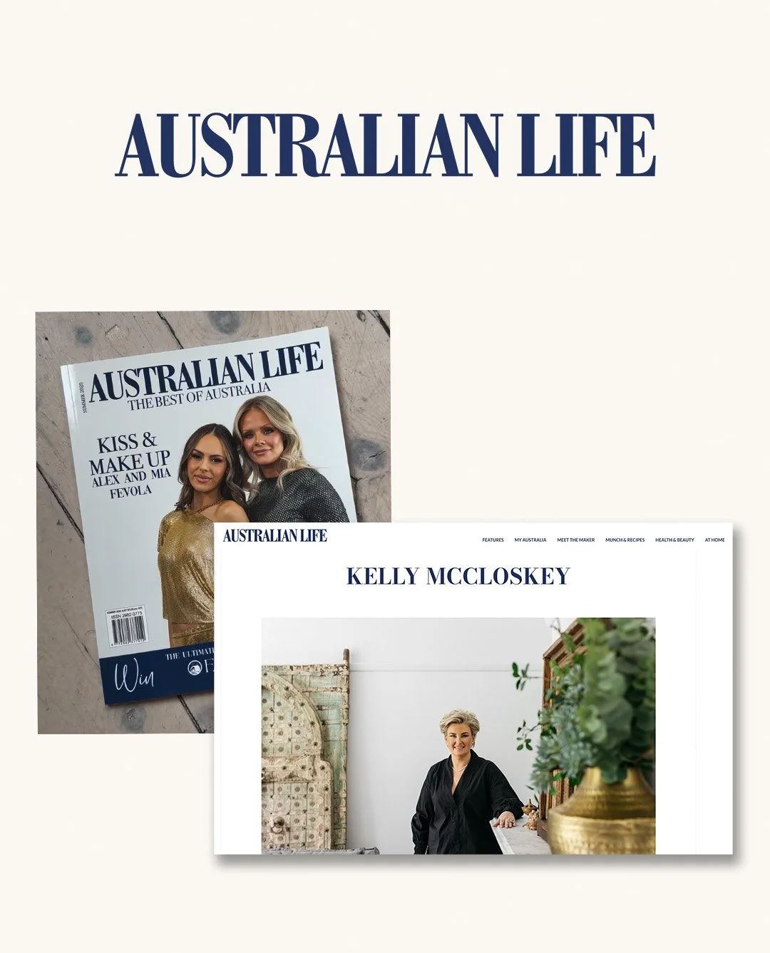 Kelly McCloskey, Feng Shui Master, featured in Australian Life magazine