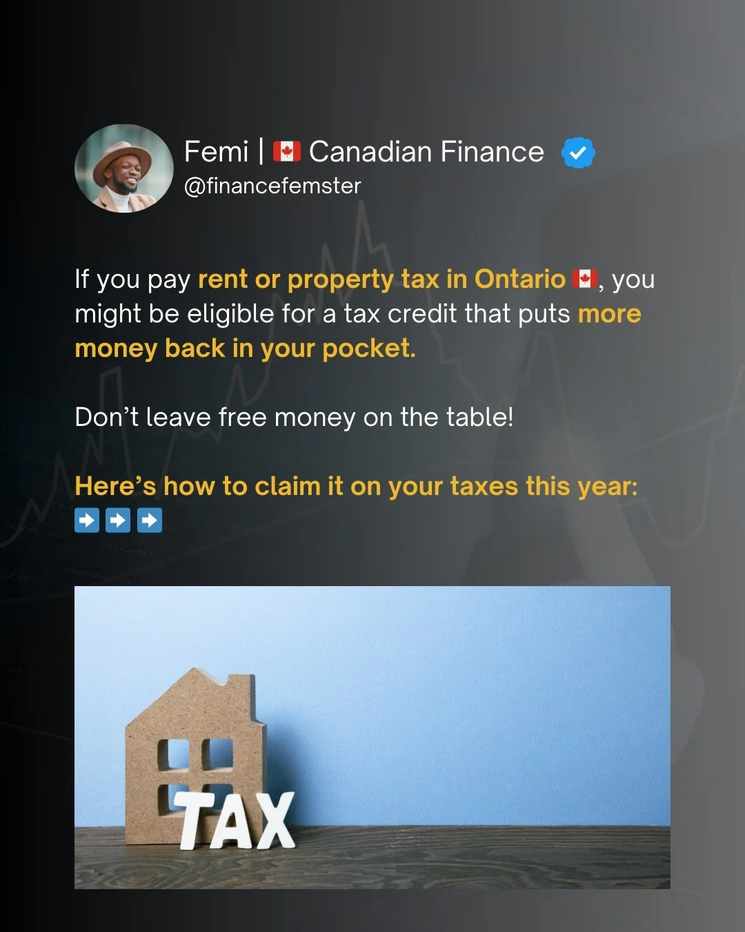Living in Ontario is expensive&hellip; but there&rsquo;s a way to get money back for your housing costs 🇨🇦🏠.

If you live in Ontario, you might be eligible for the Property Tax Component of the Ontario Energy and Property Tax Credit (OEPTC). It&rs