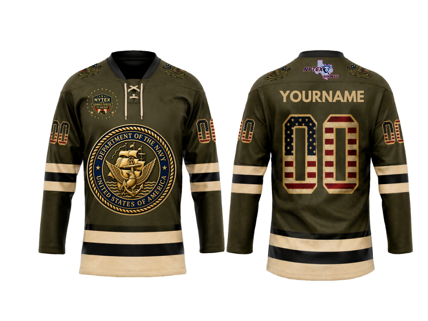 Navy NYTEX DFW Hockey Classic Jersey