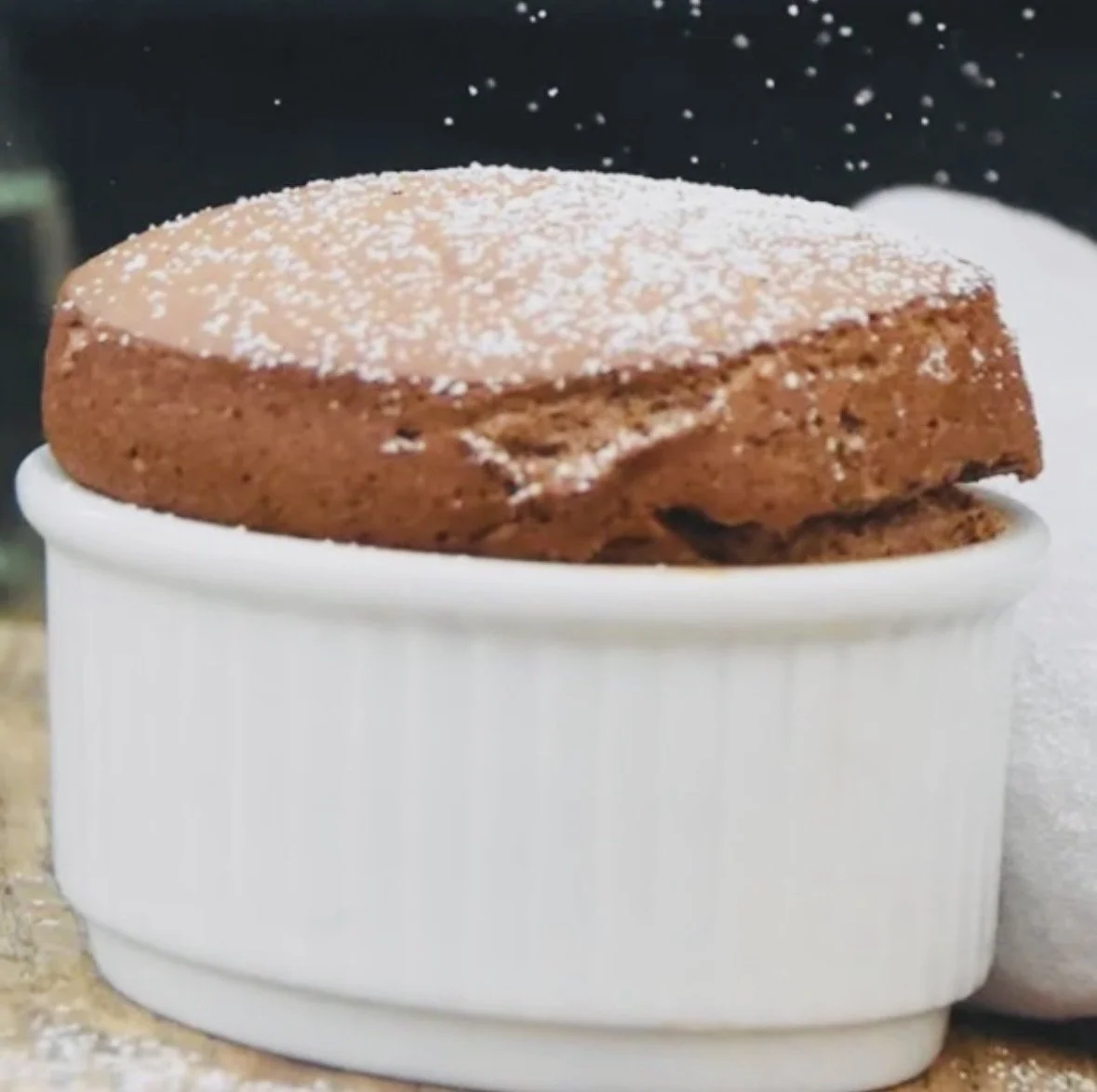 Sweet Sunday Bittersweet Chocolate Soufflé Sunday November 1st  12-2:30 $65