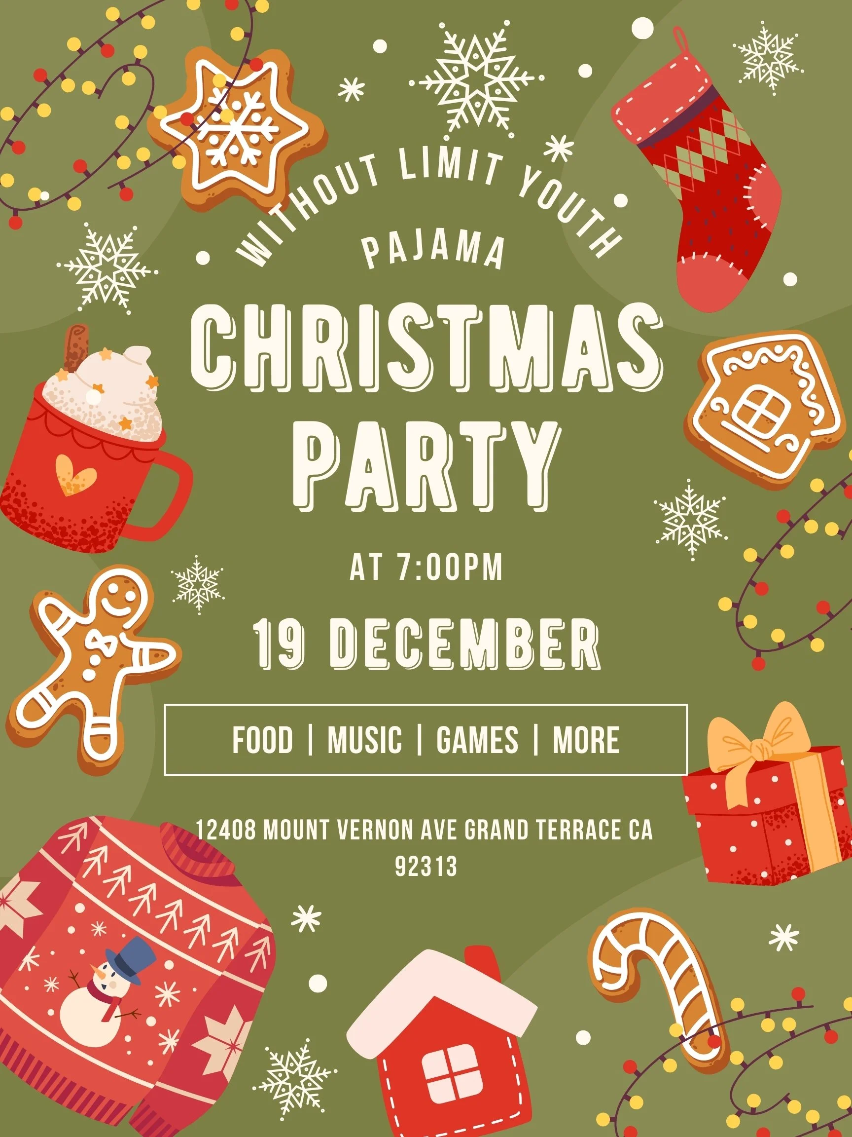 Without Limits Youth Pajama Christmas Party