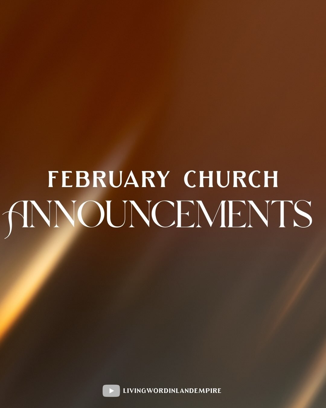 We&rsquo;d love for you and your family to join us! Come be part of our upcoming events as we connect with the things of God! There&rsquo;s a place for you here!🤍✝️