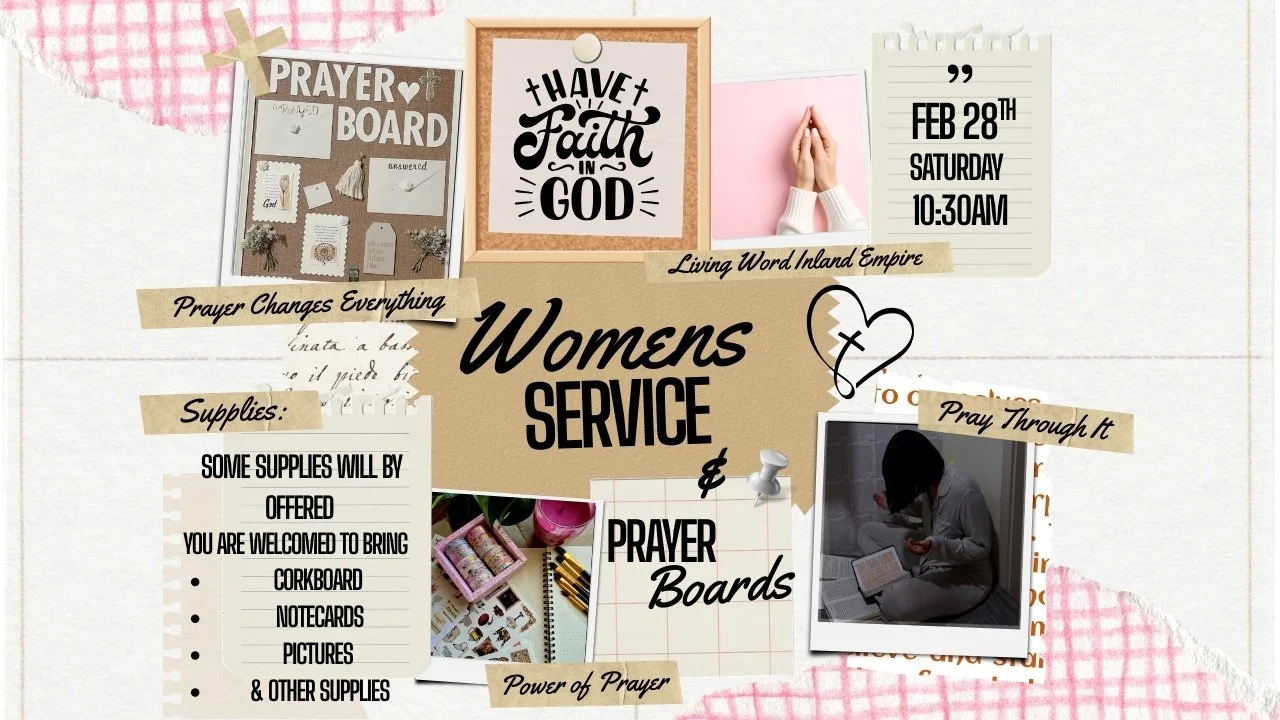 Women’s Service & Prayer Boards