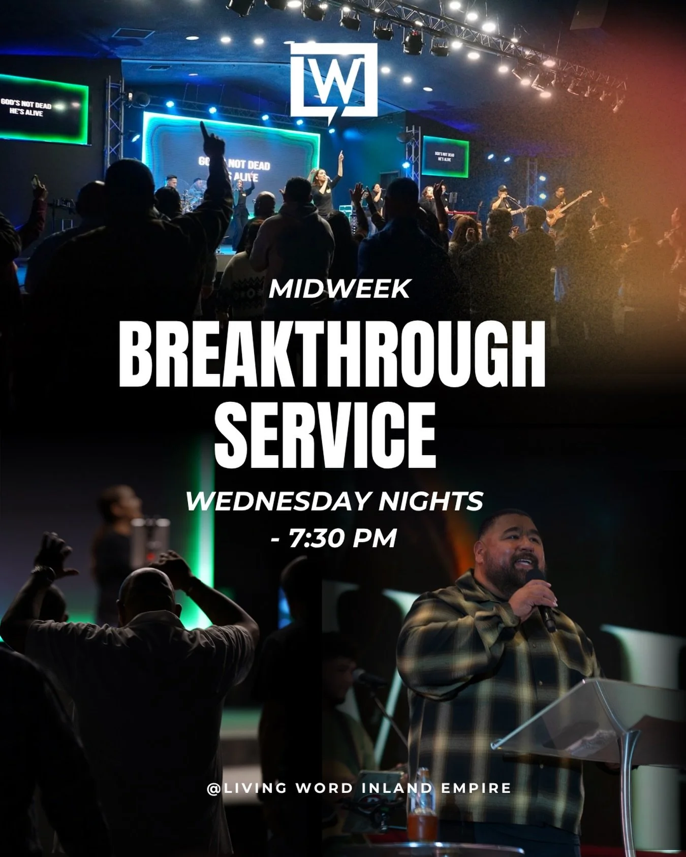 We can&rsquo;t wait to see you Tonight! ❤️ Prayer starts at 6:30PM and Service at 7:30PM 12408 Mount Vernon Ave Grand Terrace, Ca 92313📍